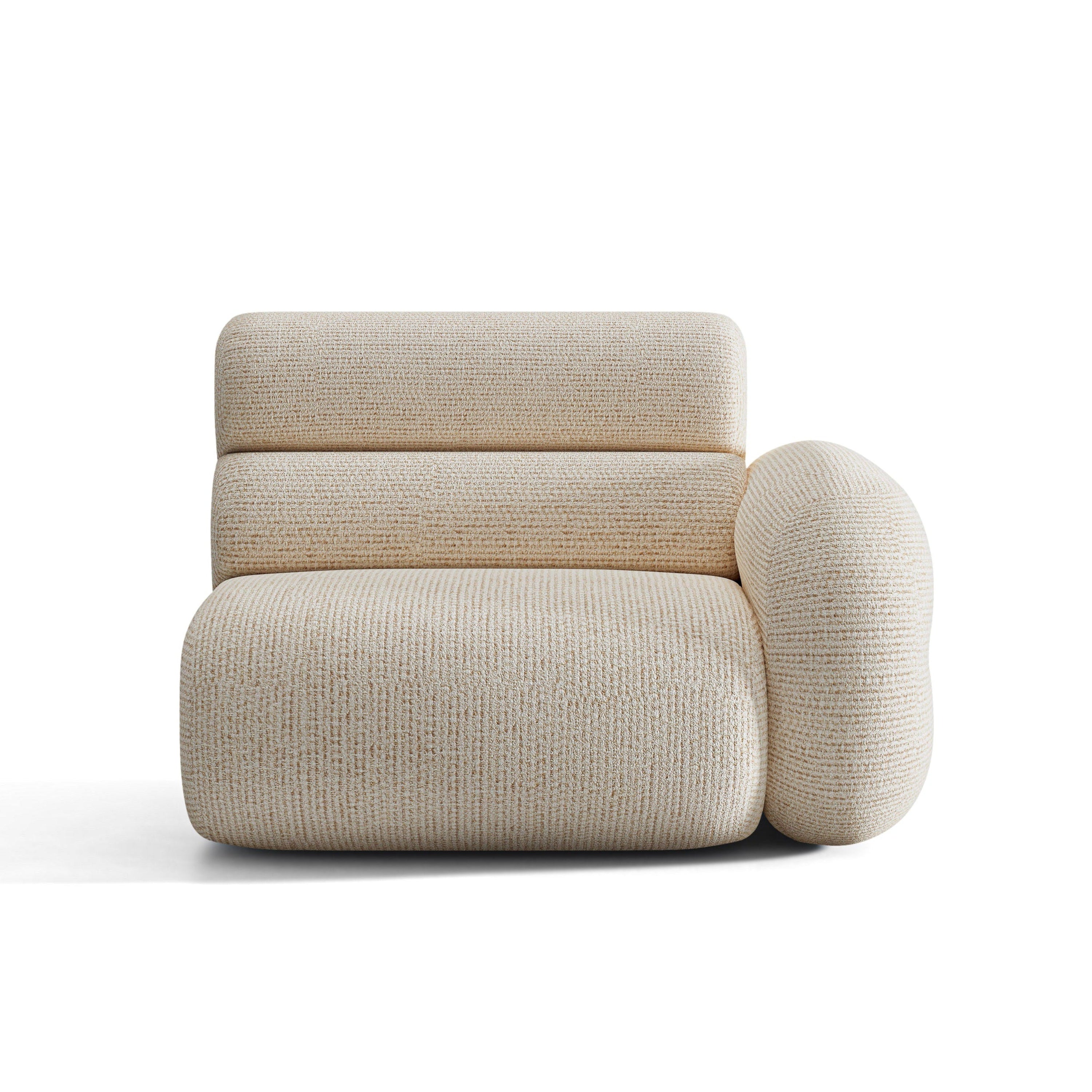 Modulares Sofa NEO - rechtes Modul in beigem Melange