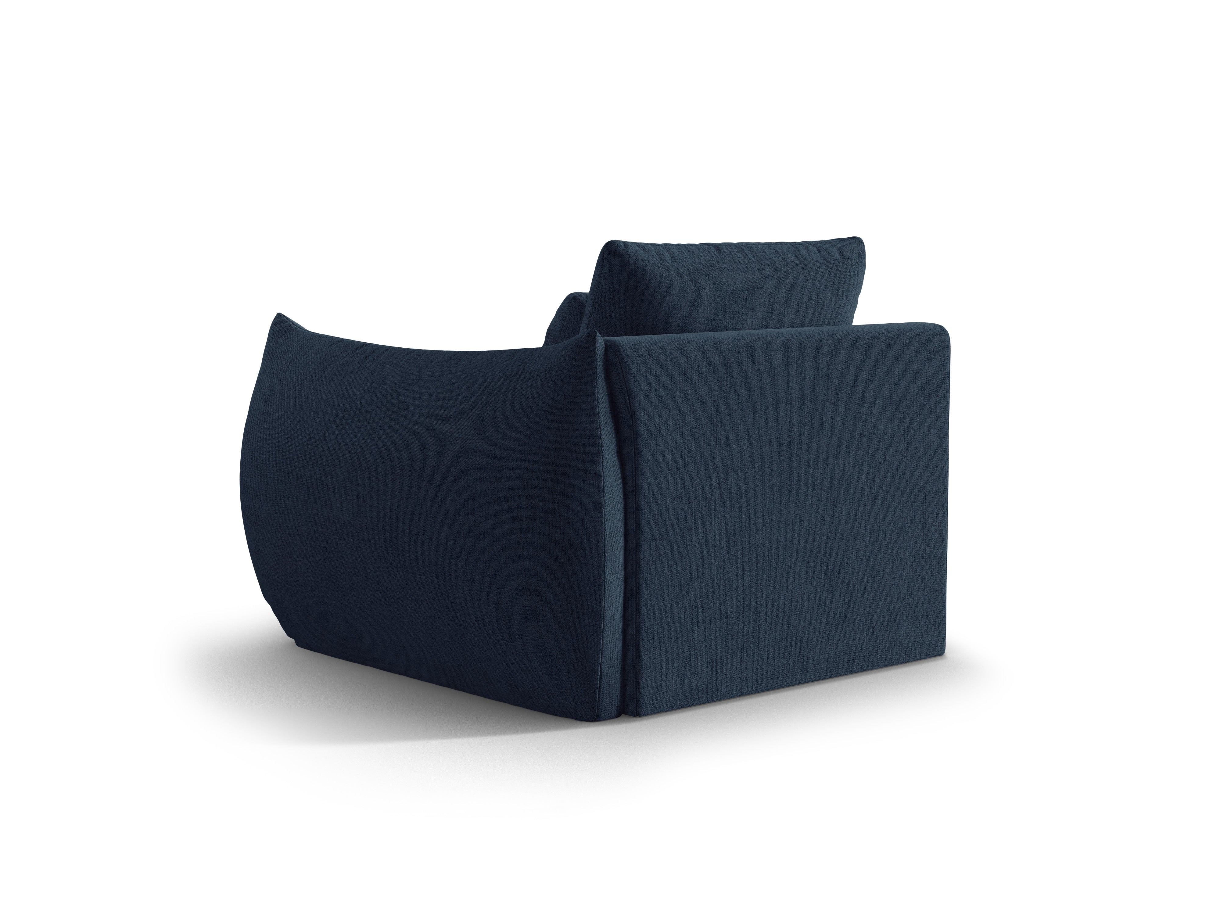 BLOOM modular sofa - right-side element dark blue chenille