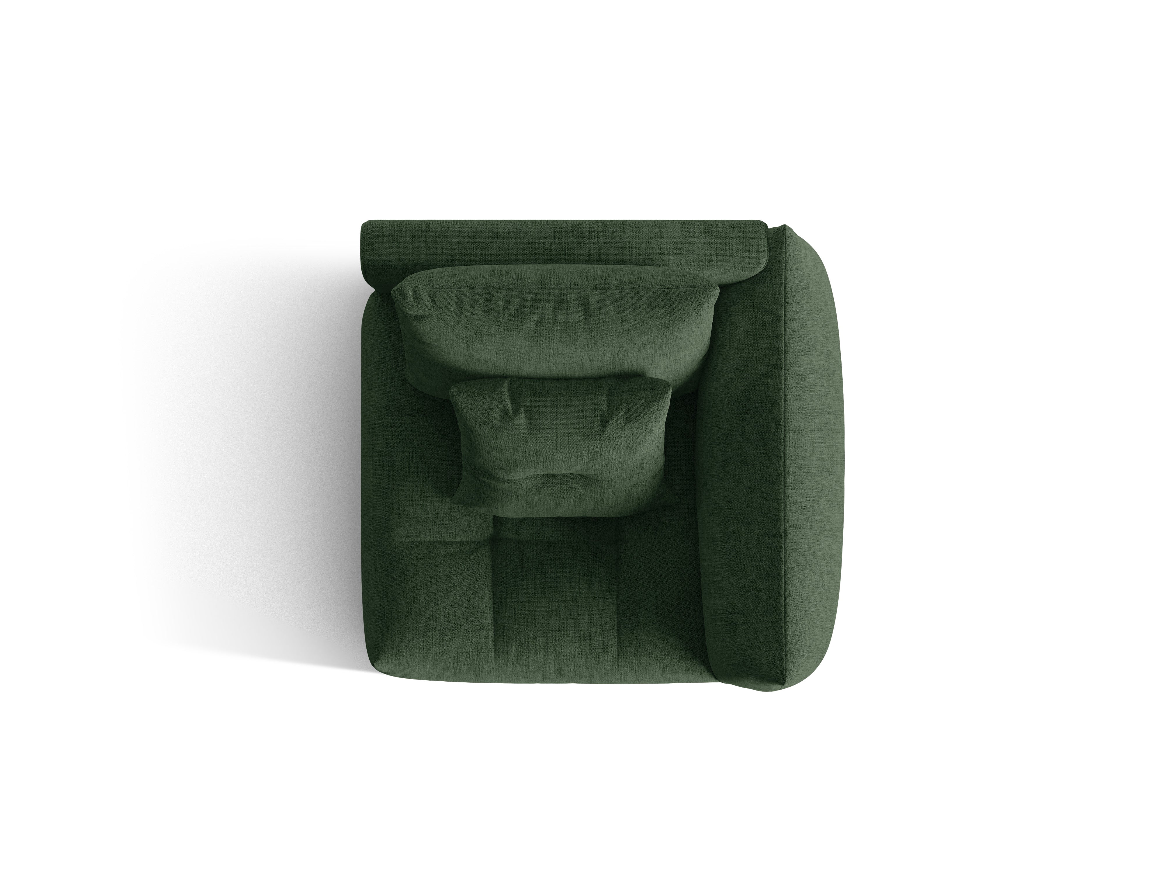 BLOOM modular sofa - right-side element green chenille