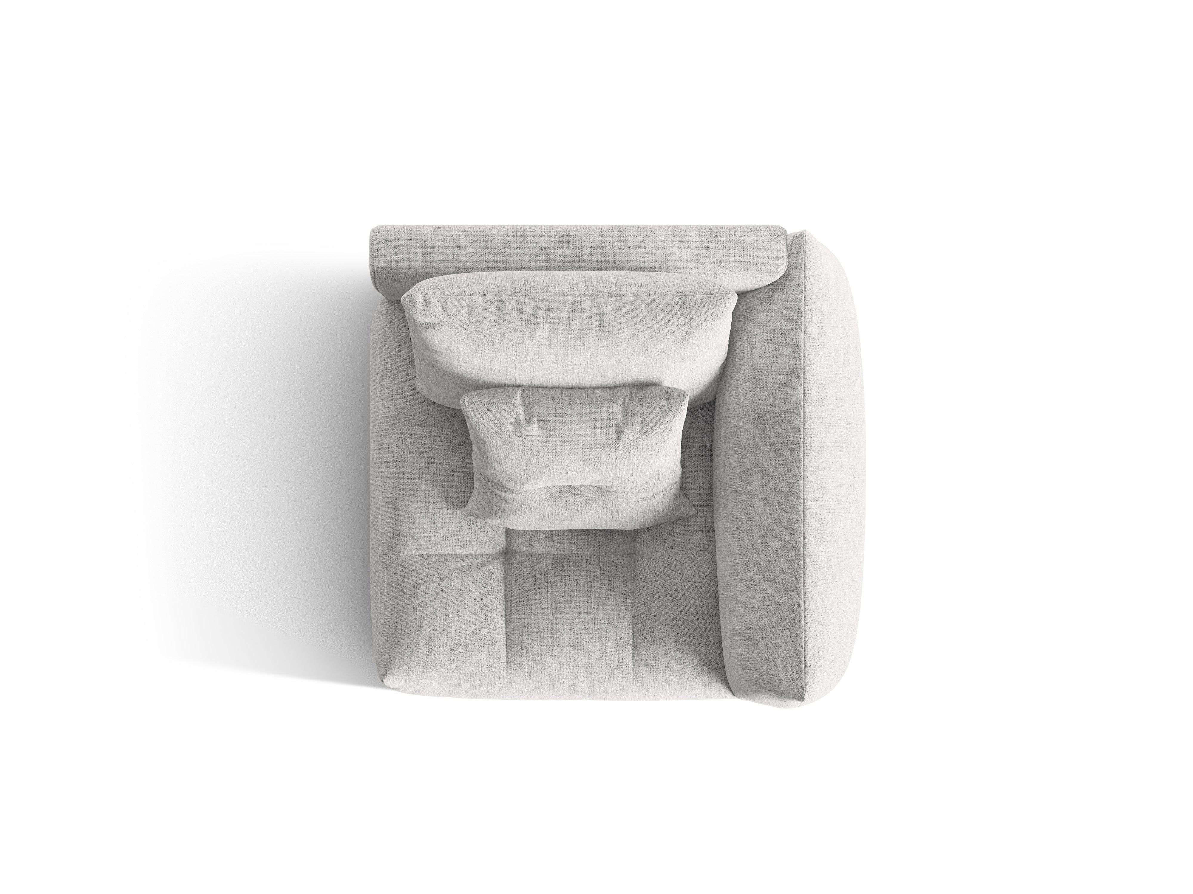 BLOOM modular sofa - right-side element silver chenille