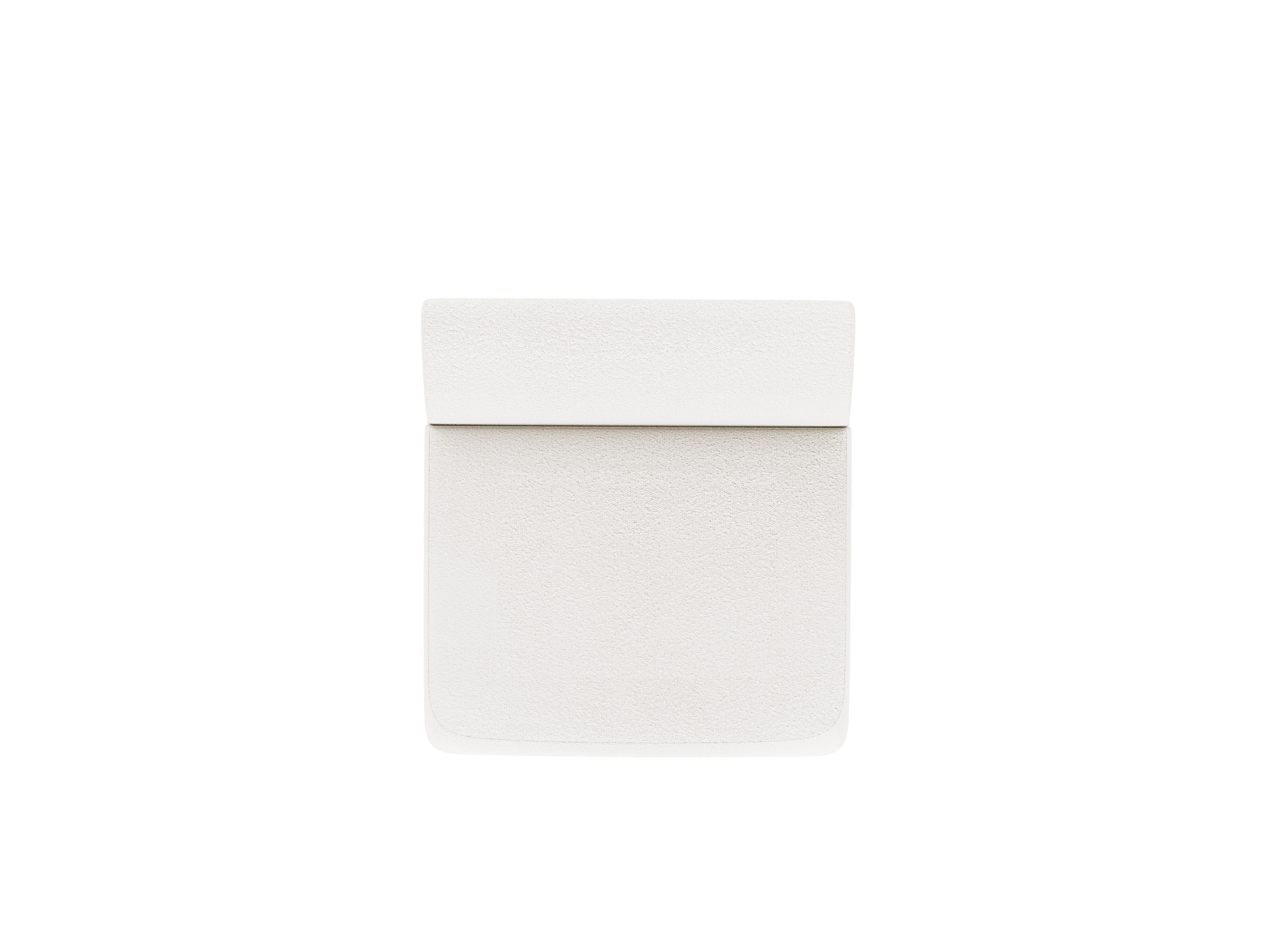 Sessel / Modul MILEY weiß Boucle