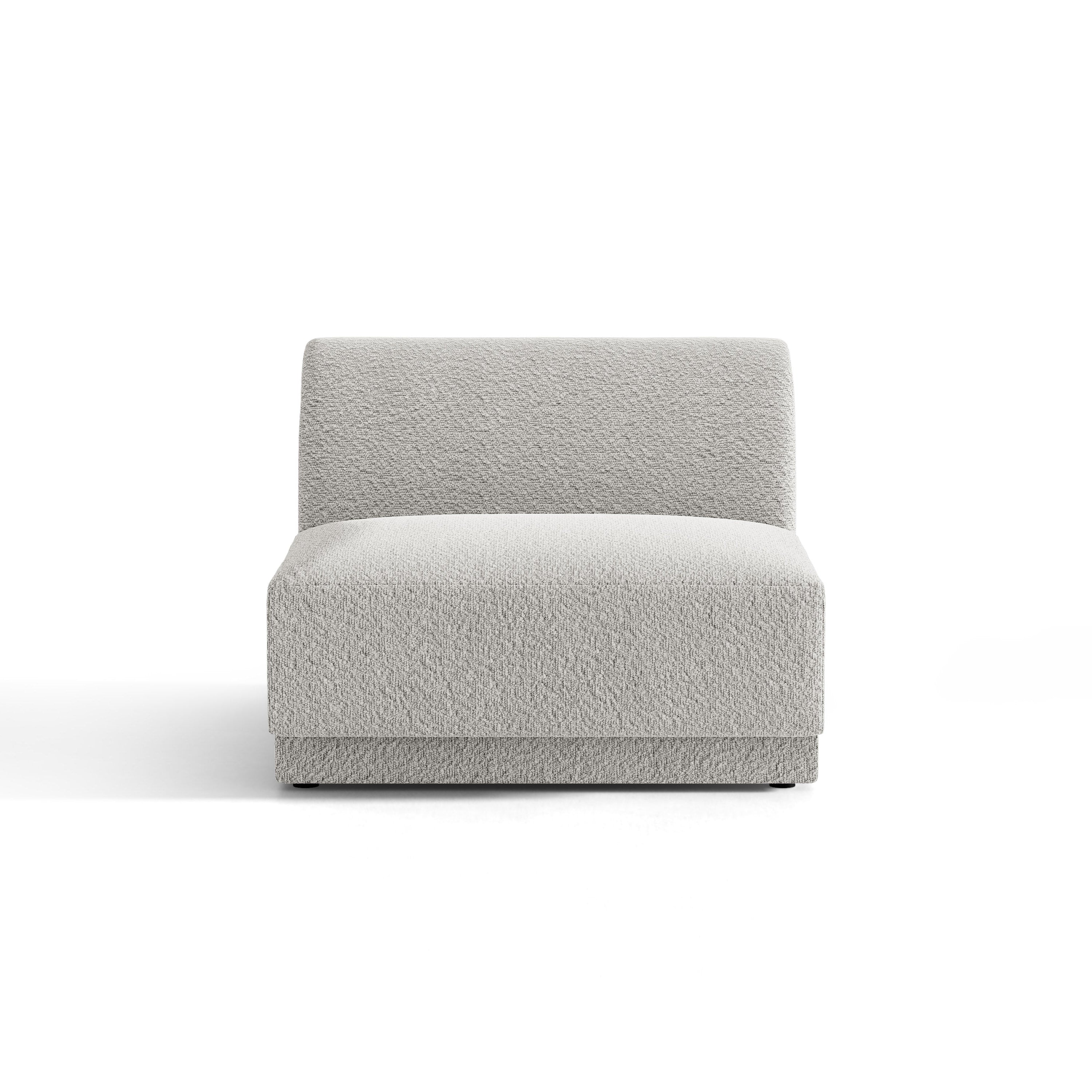 Sessel / Modul MILEY hellgrau Boucle