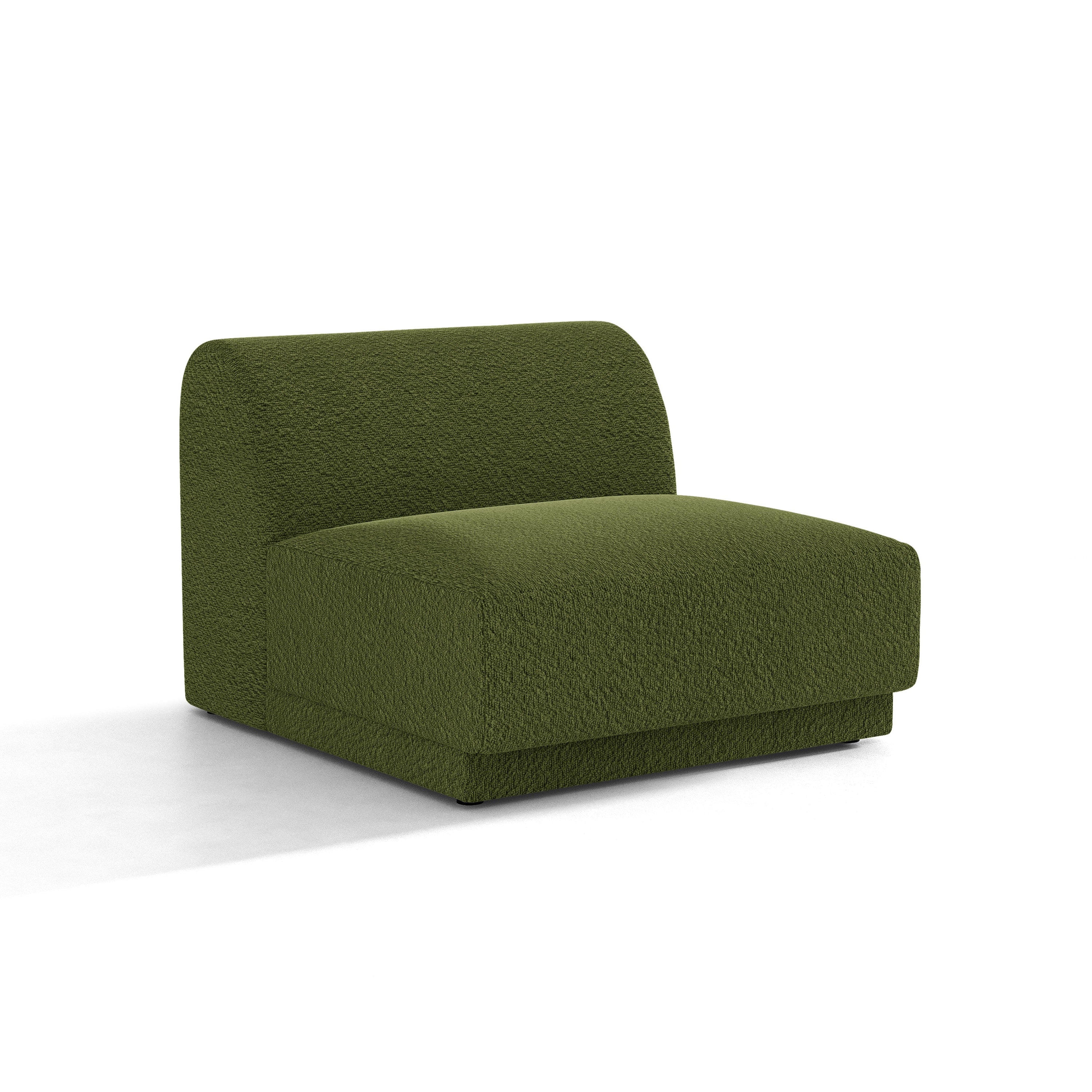 Fotel / moduł MILEY zielony boucle – Micadoni