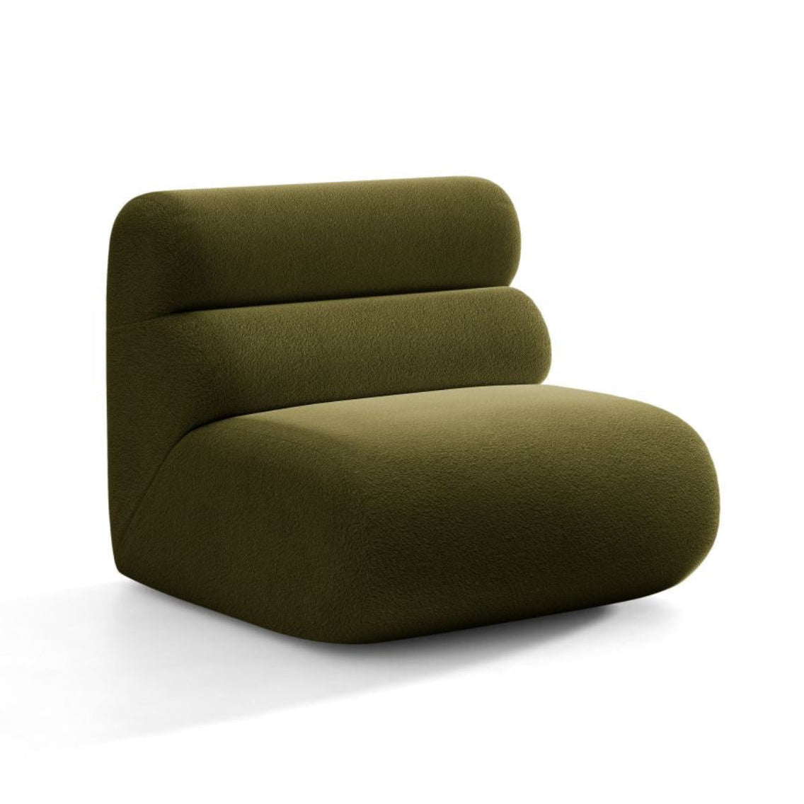 Sessel / Modul NEO olivgrüner Boucle