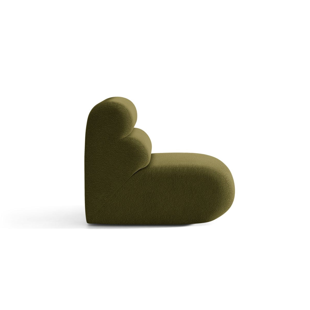 Sessel / Modul NEO olivgrüner Boucle