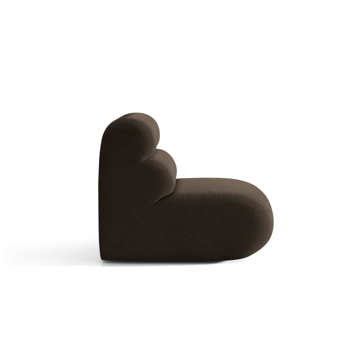 Sessel / Modul NEO braunes Boucle