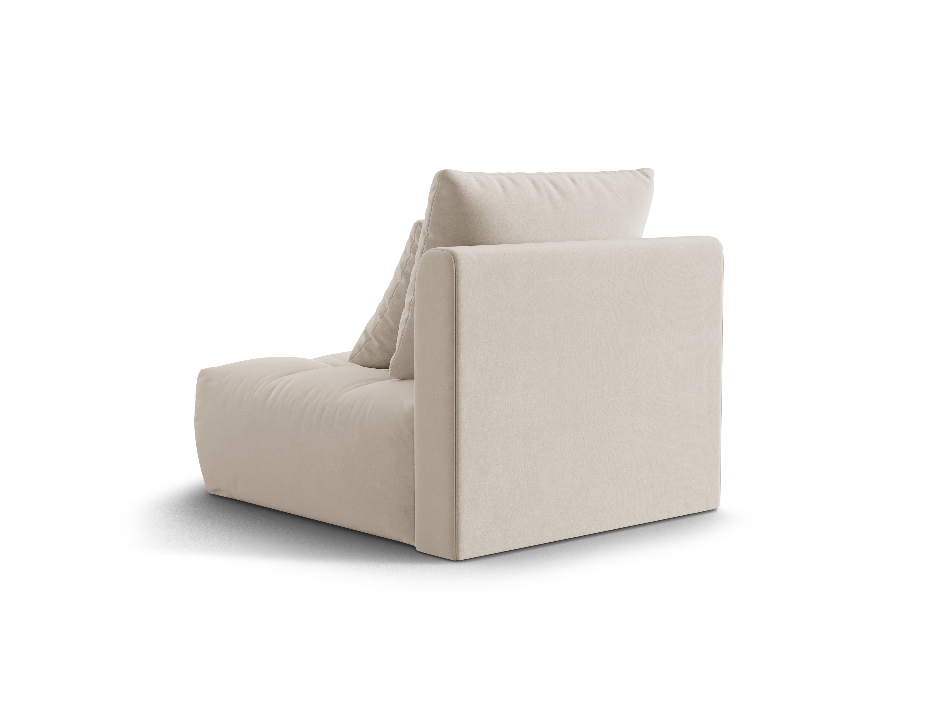 Armchair / velvet module BLOOM ecru