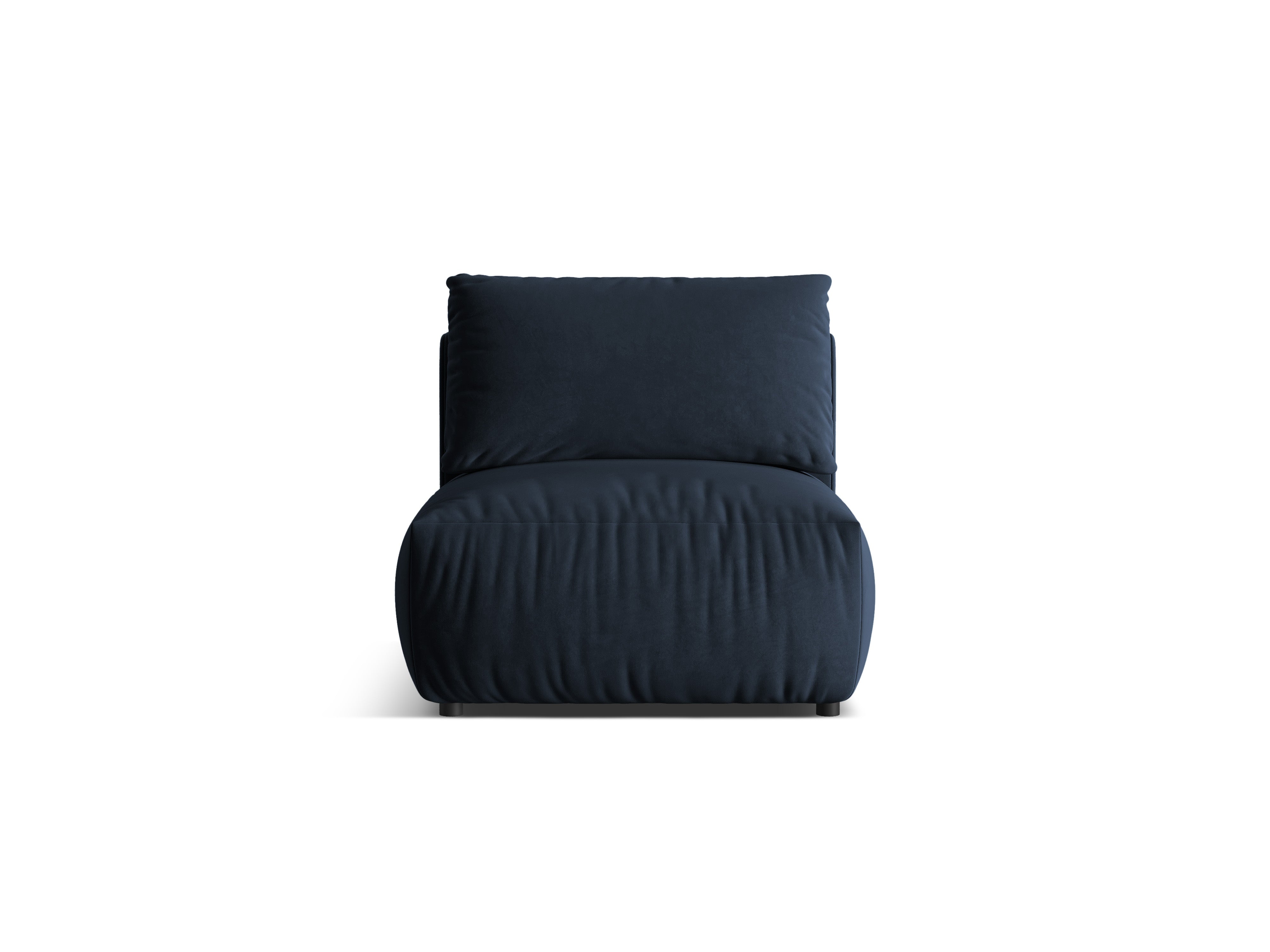 Velvet modular sofa CHRIS - central element royal blue