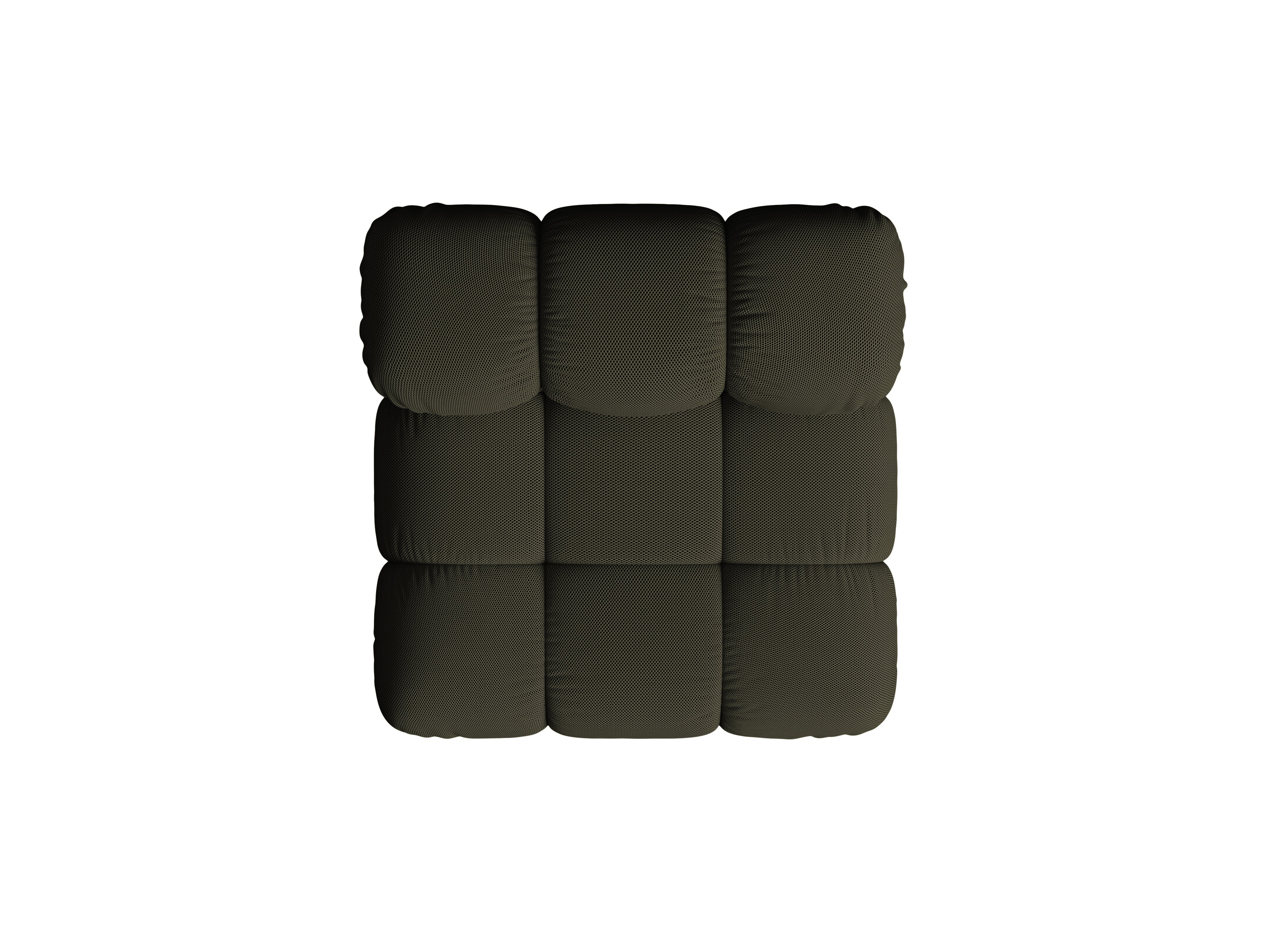 Sessel / Modul BELLIS dunkelgrüner 3D-Stoff
