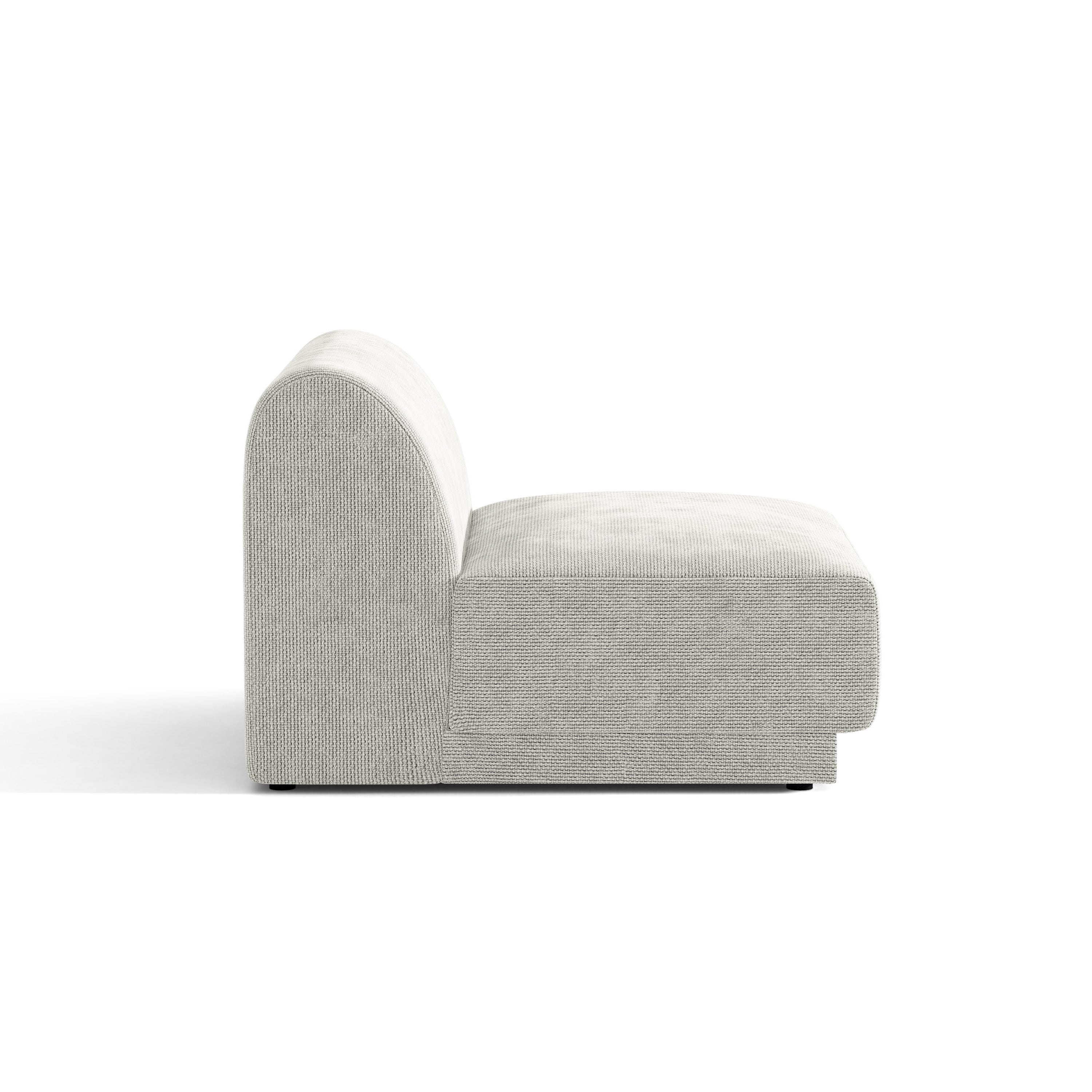 Sessel / Modul MILEY graues Chenille