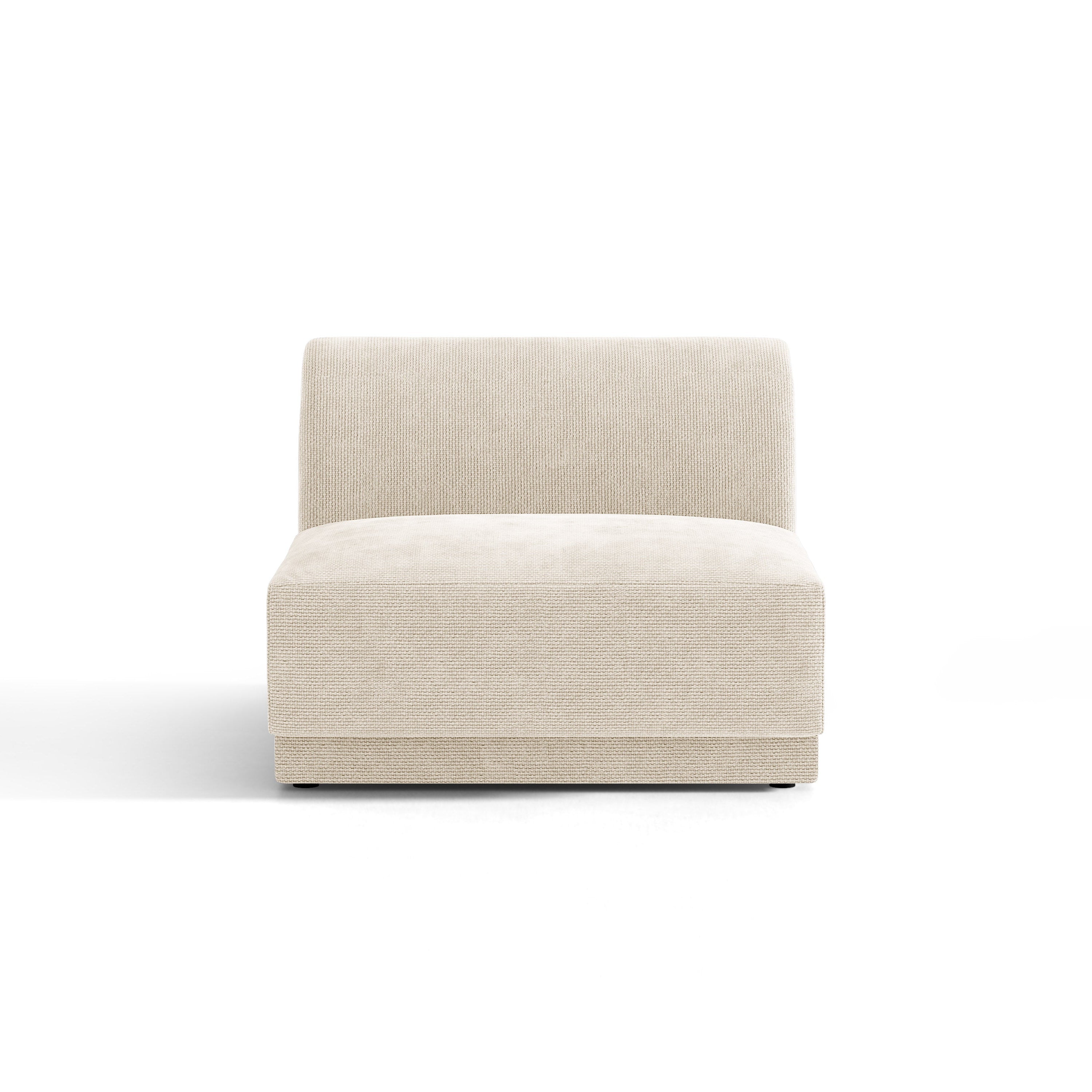 Sessel / Modul MILEY Elfenbein Chenille