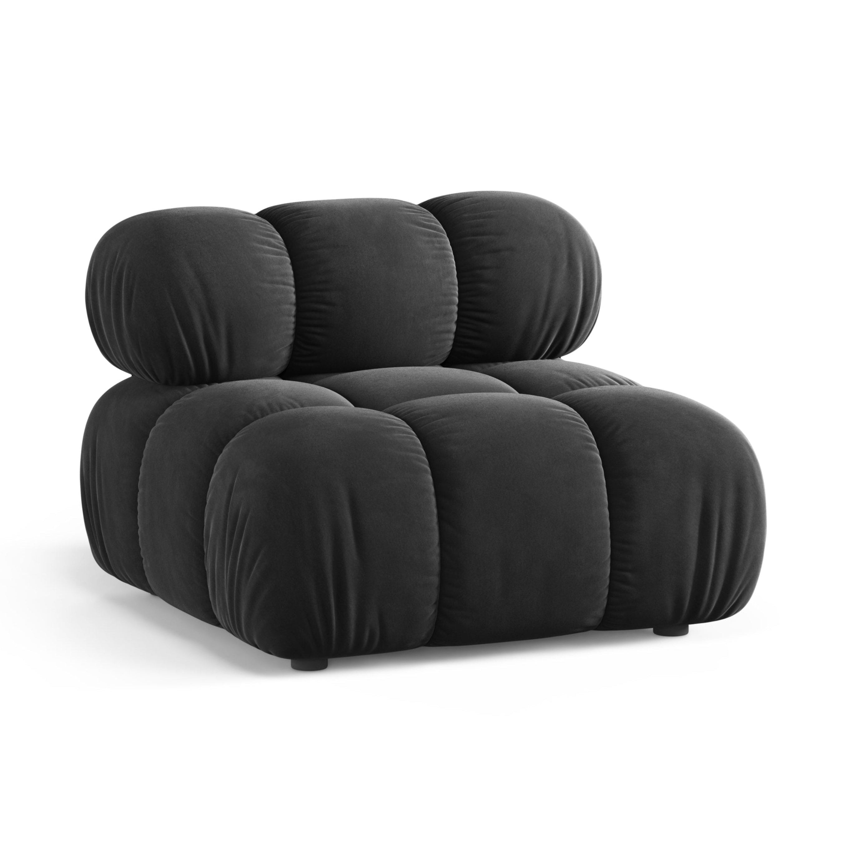 Sessel / Modul BELLIS dunkelgrau Samt