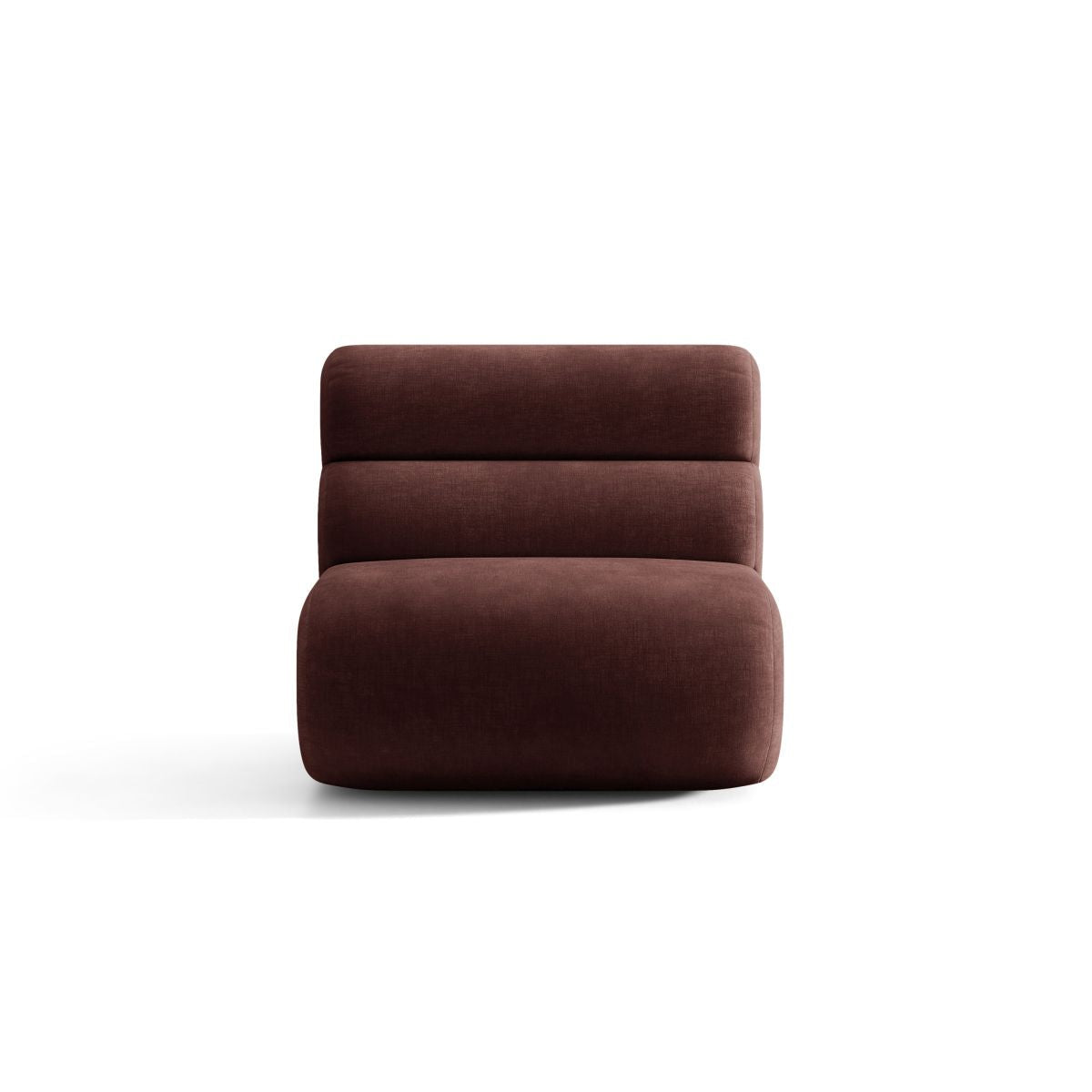 Sessel / Modul NEO in kirschrotem Chenille