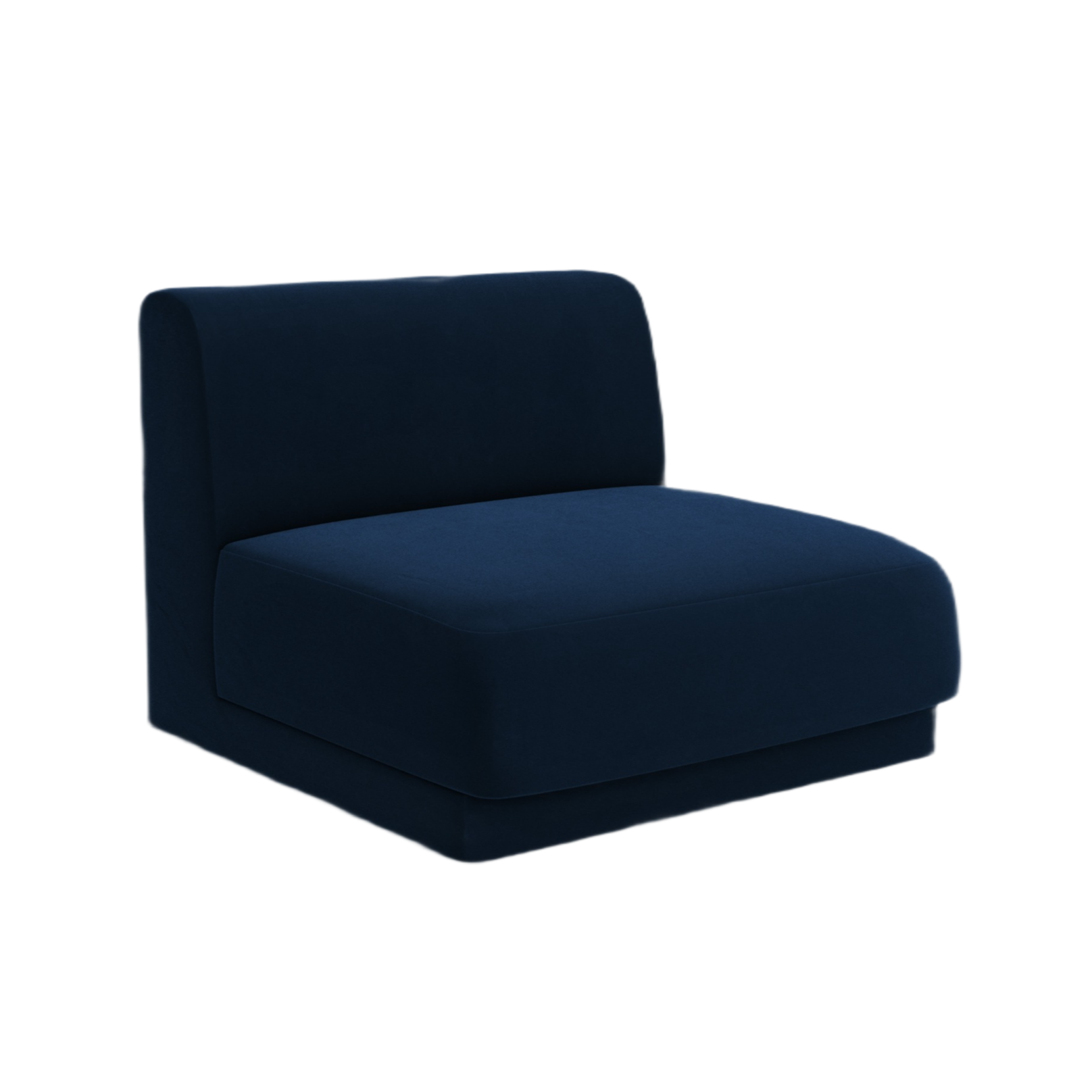 Armchair / velvet module MILEY royal blue