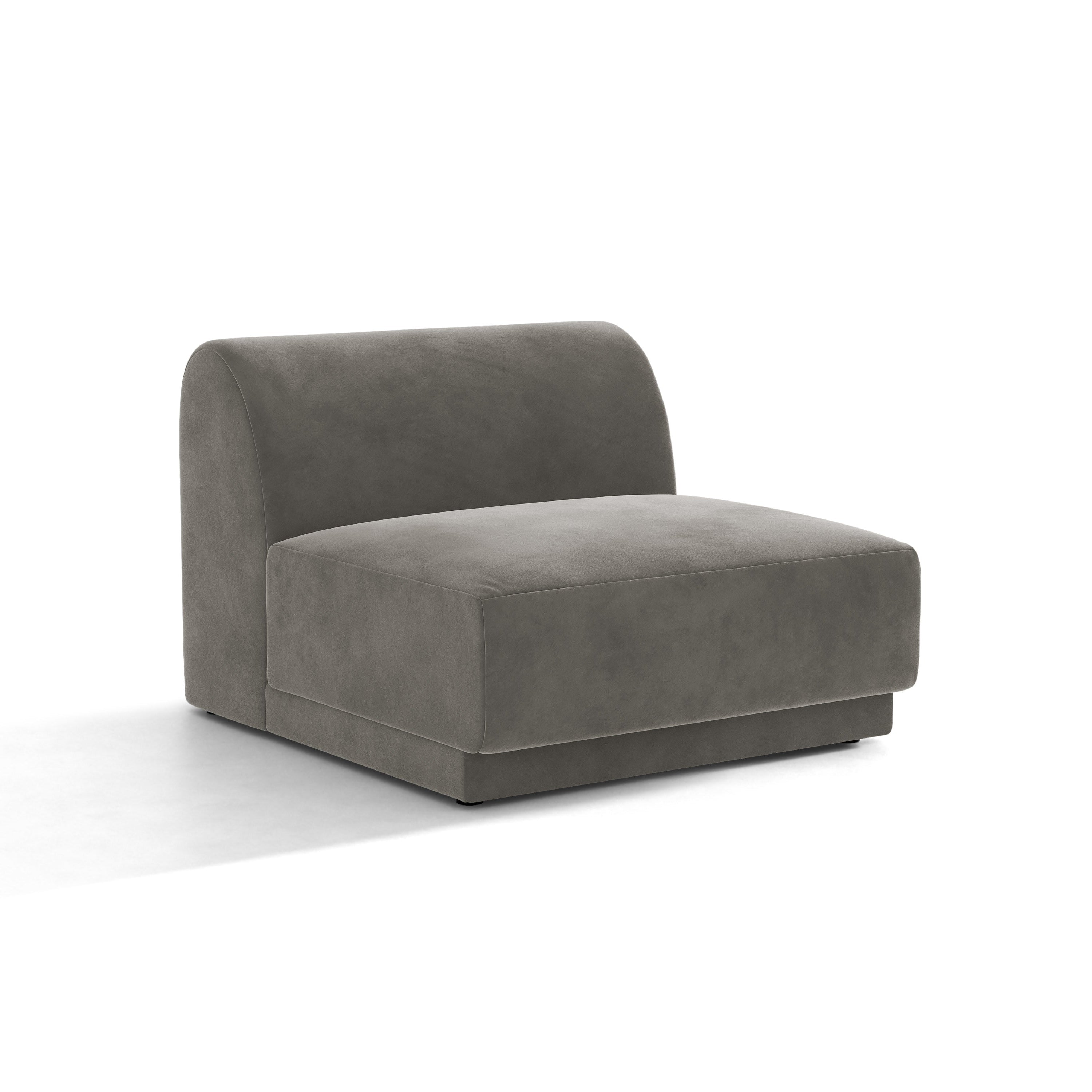 Sessel / Samtmodul MILEY hellgrau