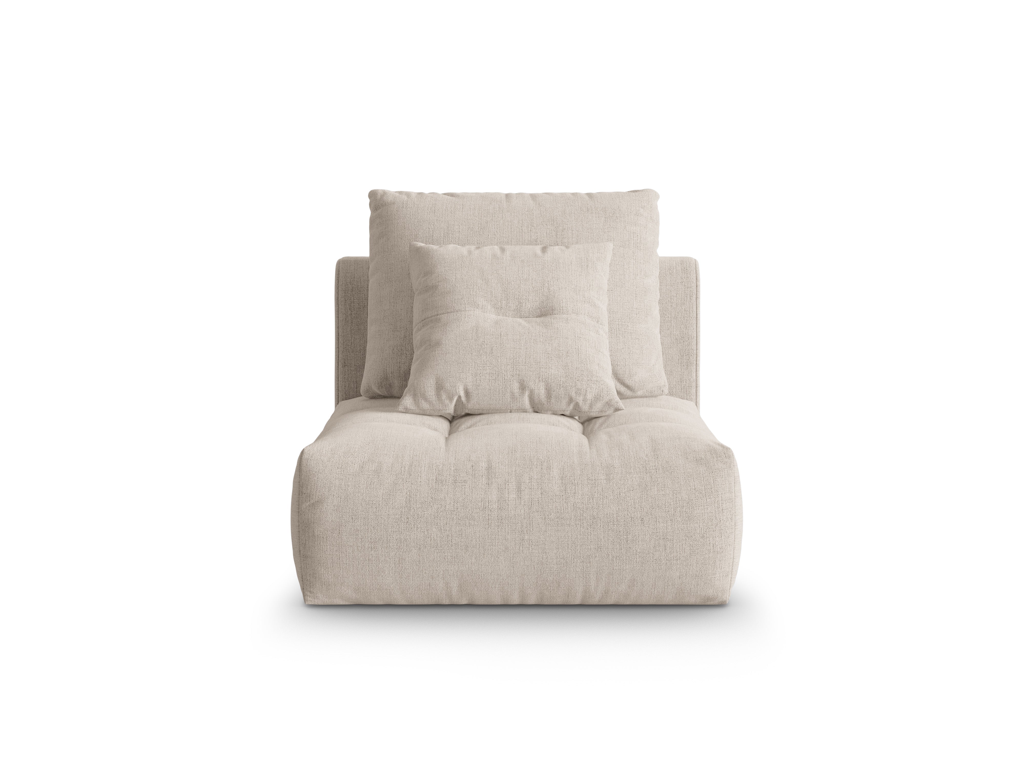 Armchair / BLOOM module dark beige chenille