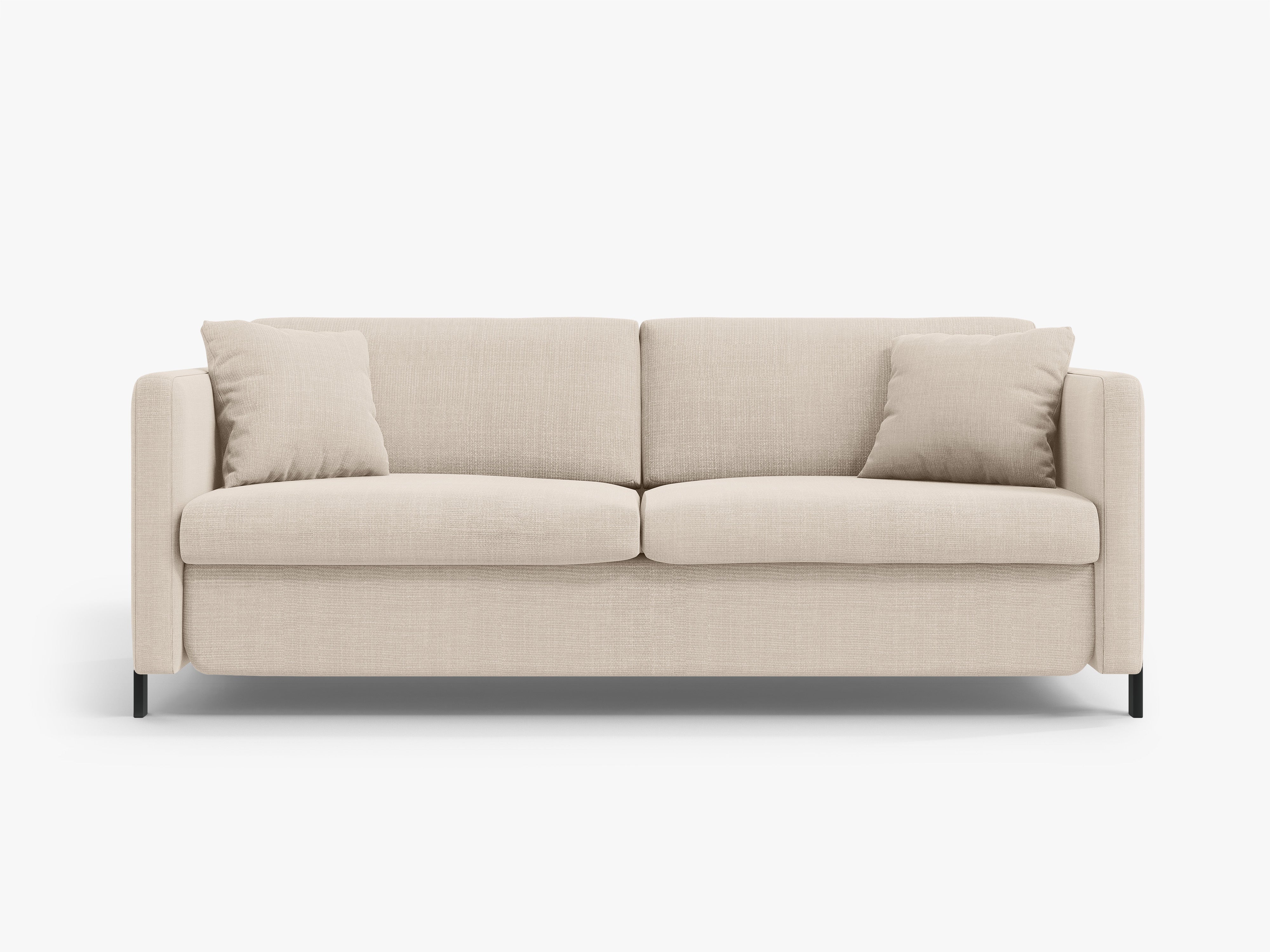 2-seater sofa with sleeping function GLORIA beige chenille