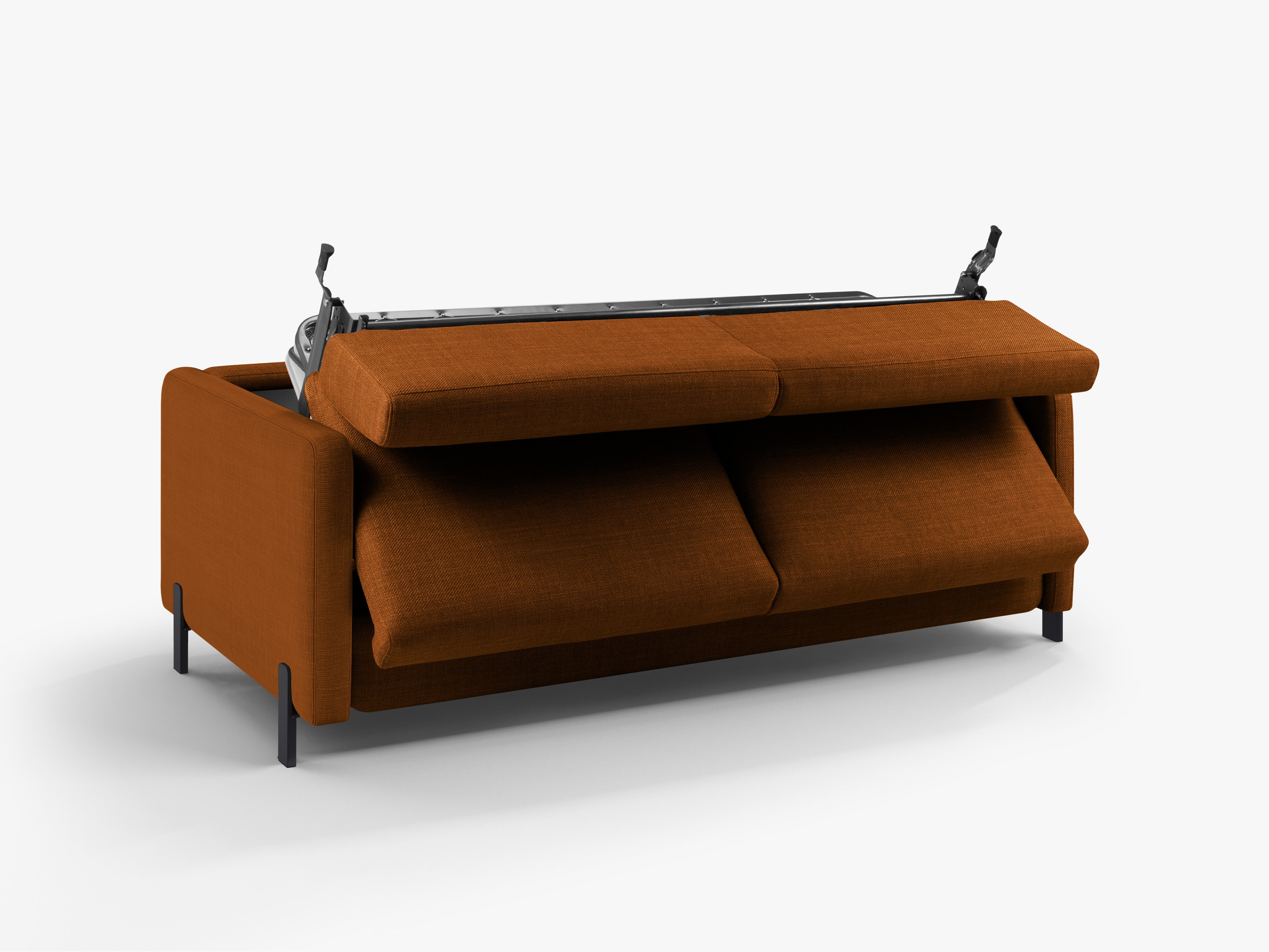 2-seater sofa with sleeping function GLORIA brick chenille