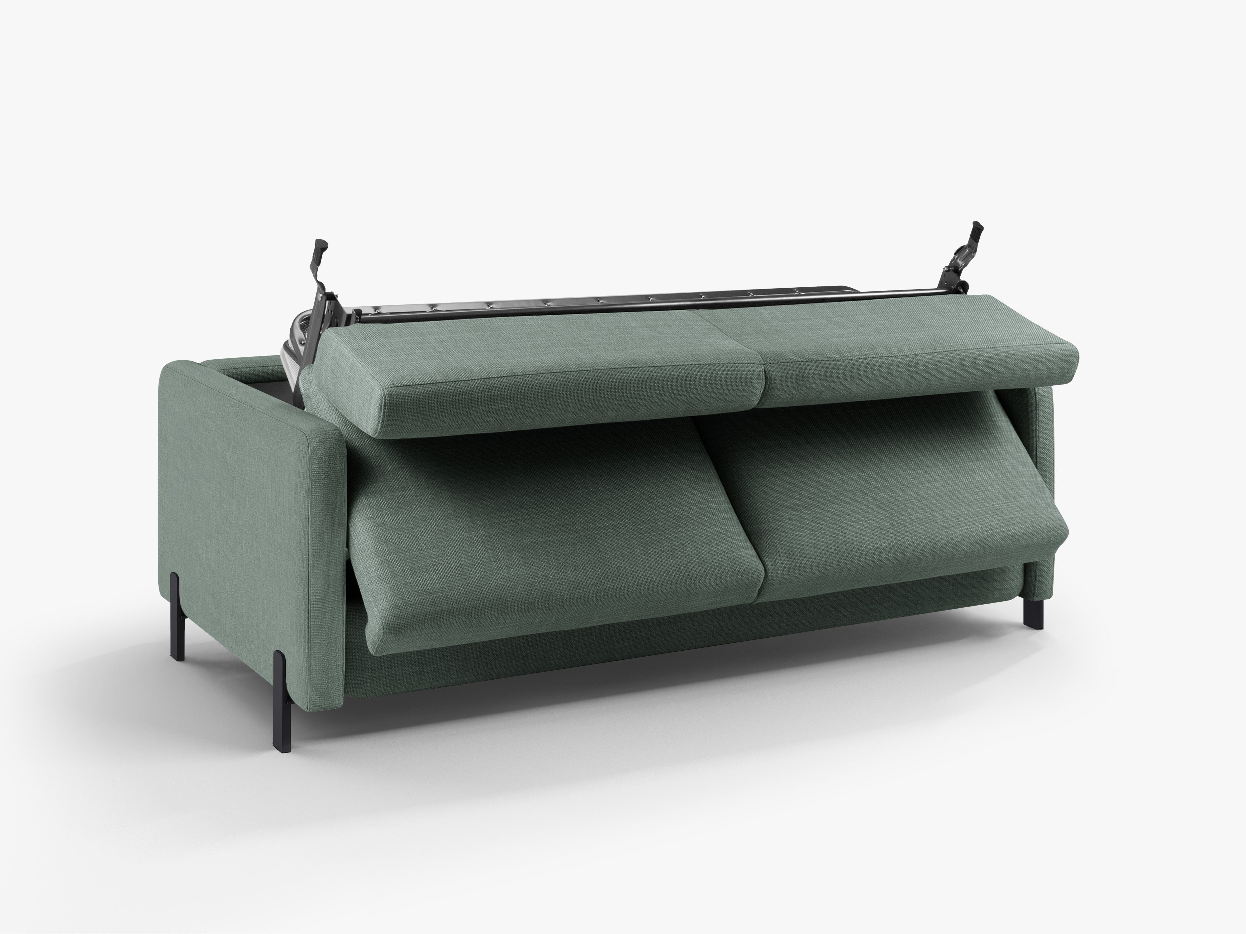 Sofa 2-Sitzer mit Schlaf-Funktion GLORIA mintgrüner Chenille