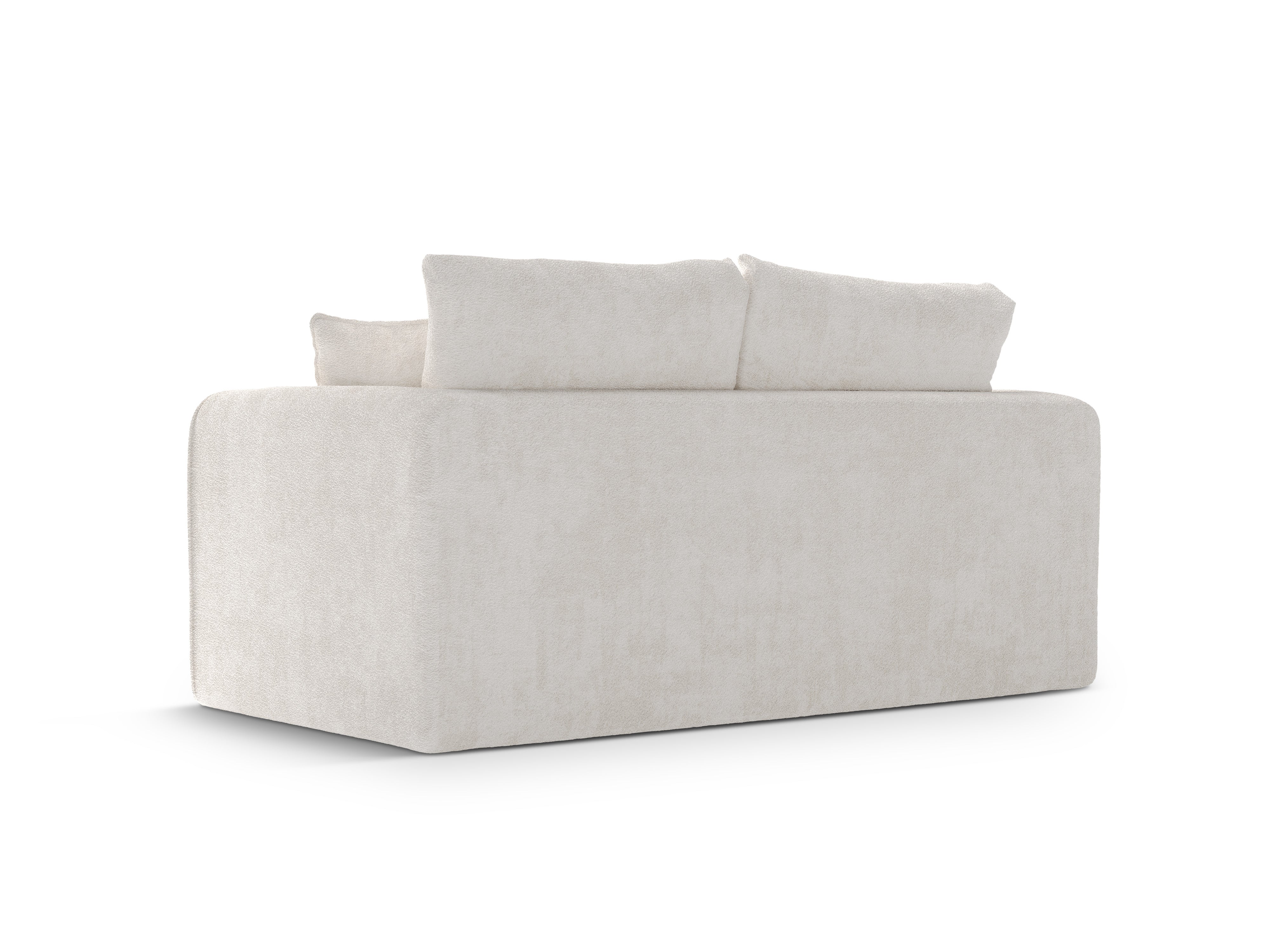 2-Seater Sofa with Sleeping Function LIDO Light Beige Boucle