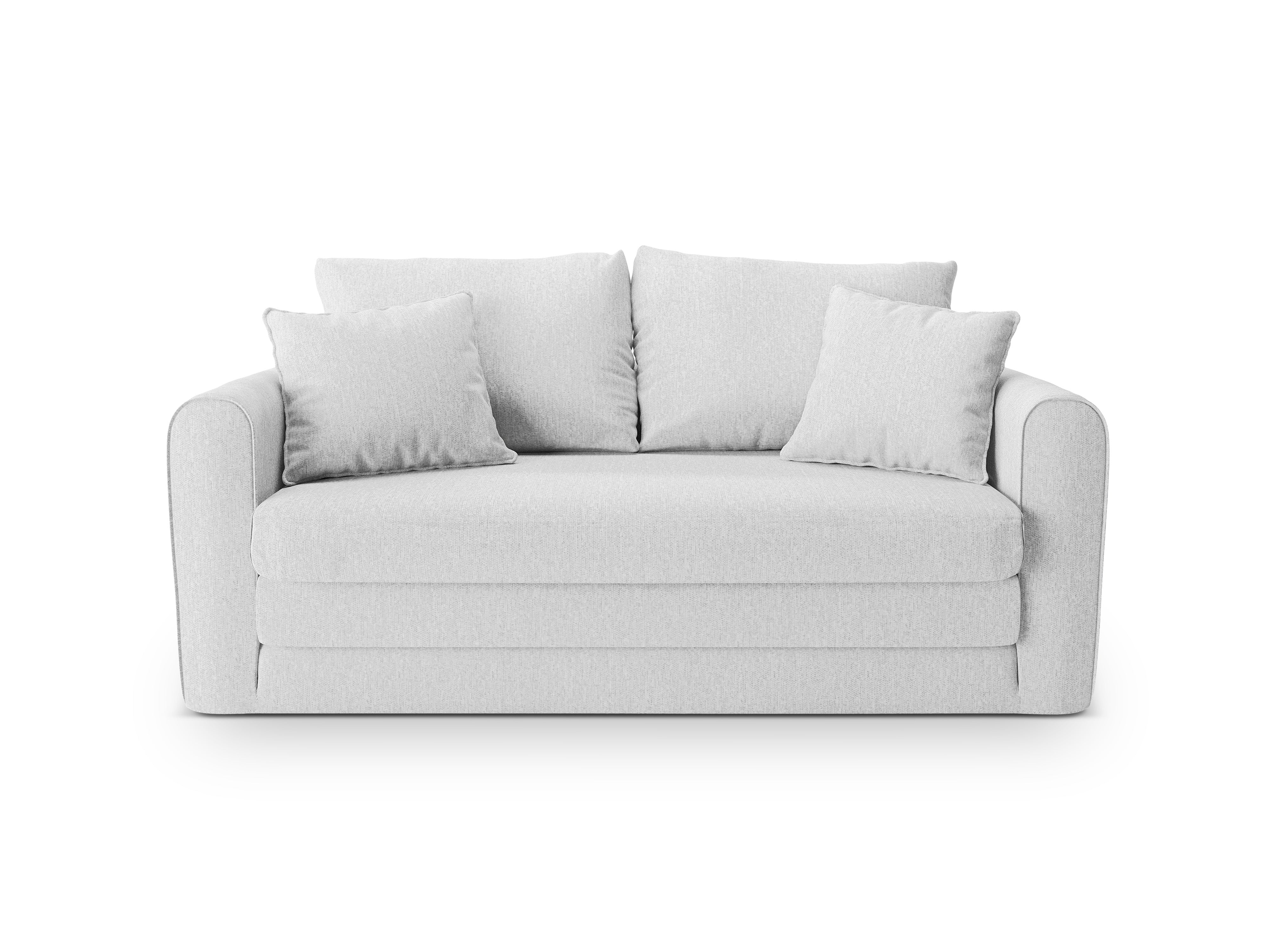 Sofa 2-sitzig mit Schlaffunktion LIDO kaltes Hellgrau
