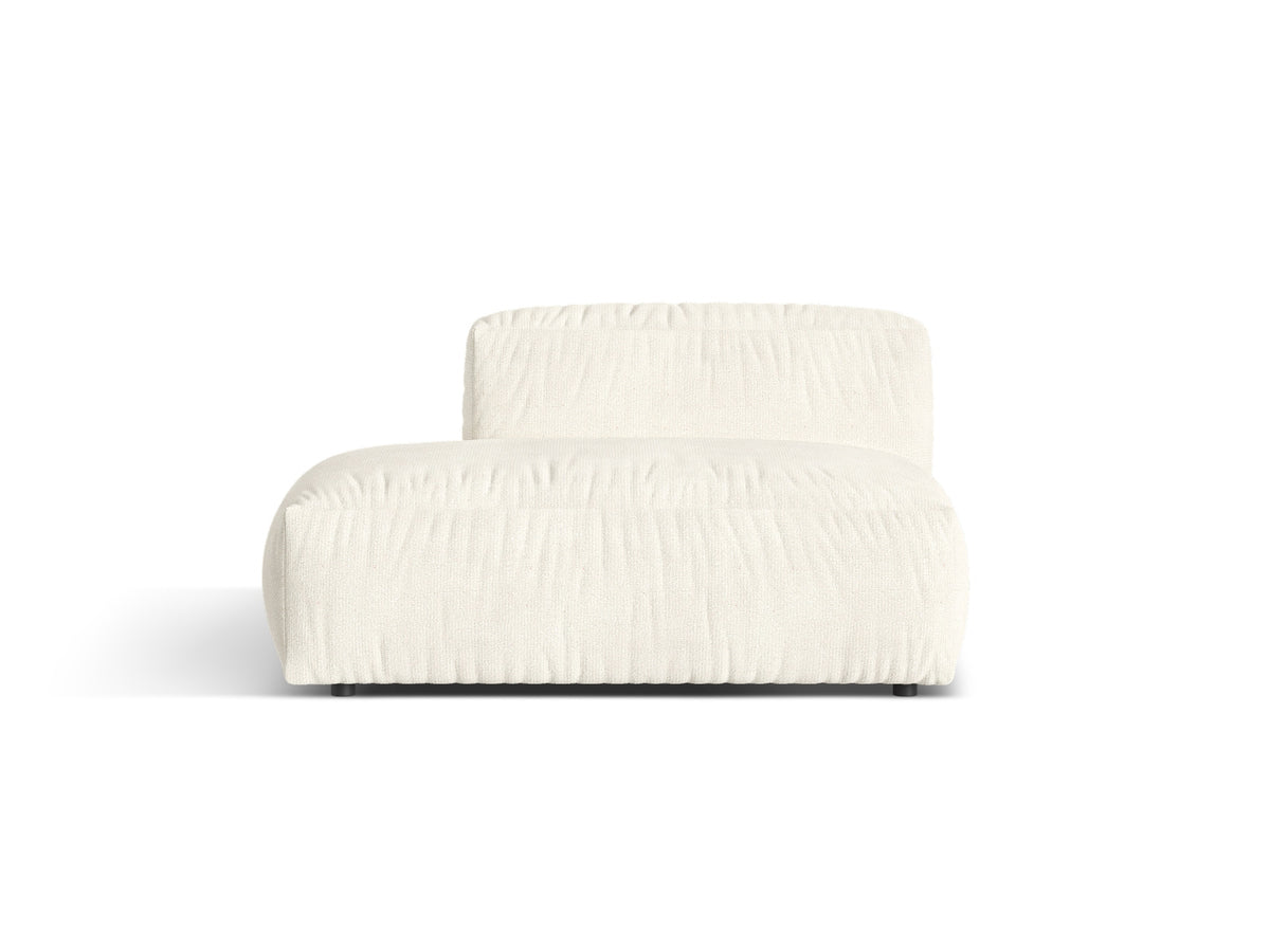 Sofa z otomaną lewostronną MARTINA ecru boucle – Micadoni