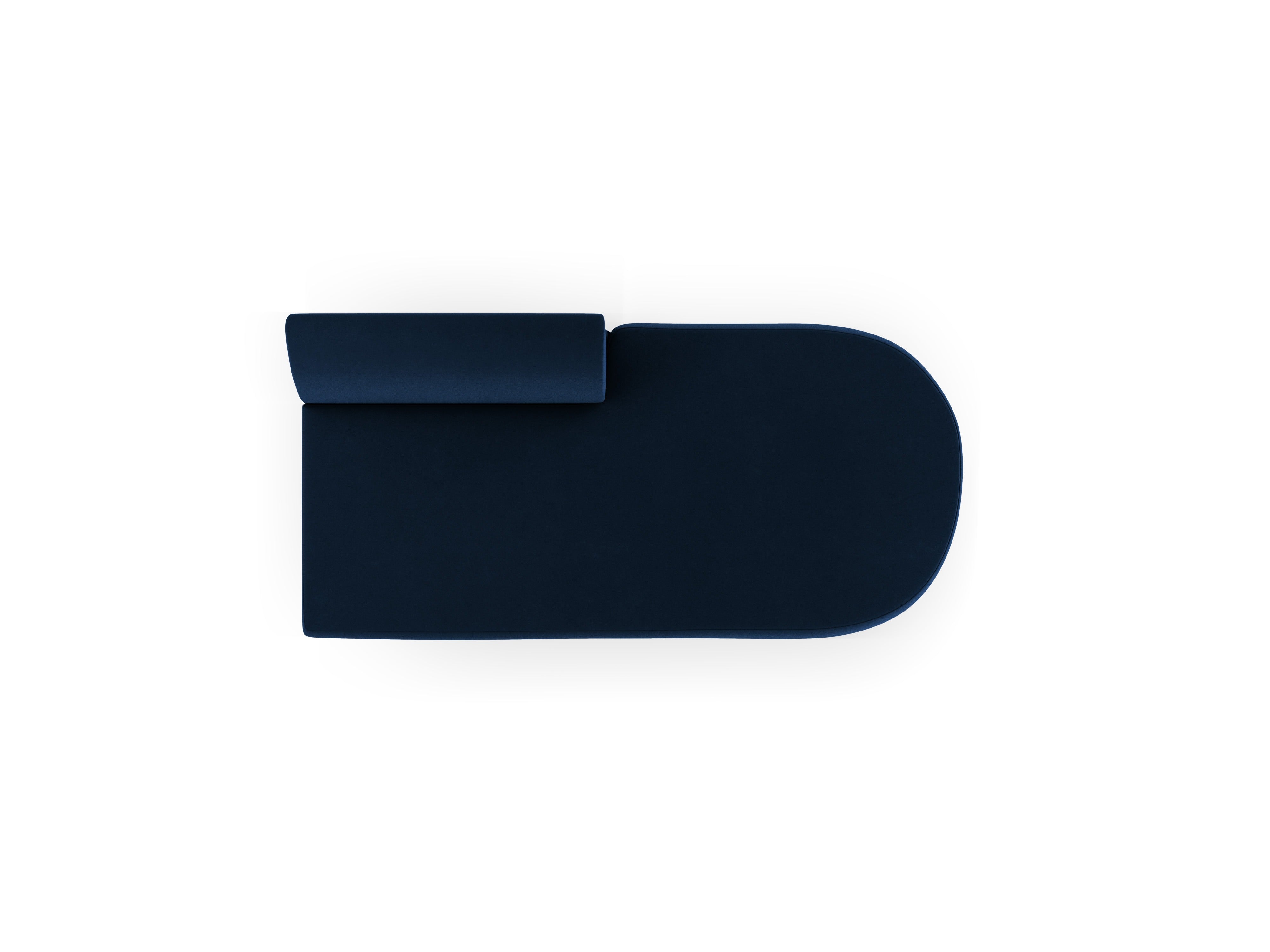 2-sitziger Samt-Sessel rechts MILEY in königsblau