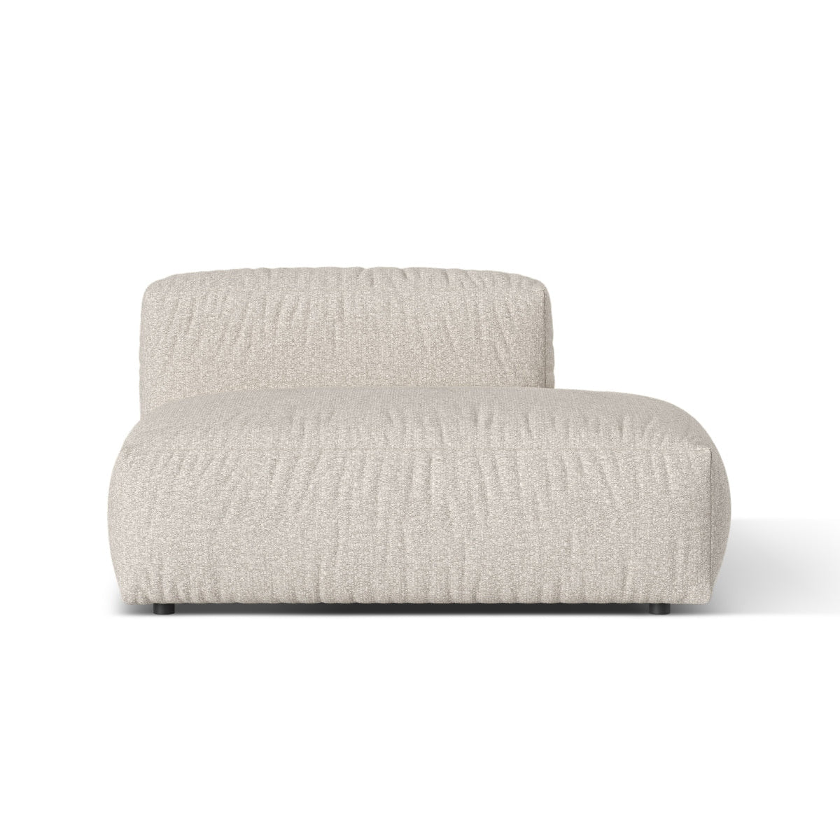 Sofa z otomaną prawostronną MARTINA beżowy boucle – Micadoni