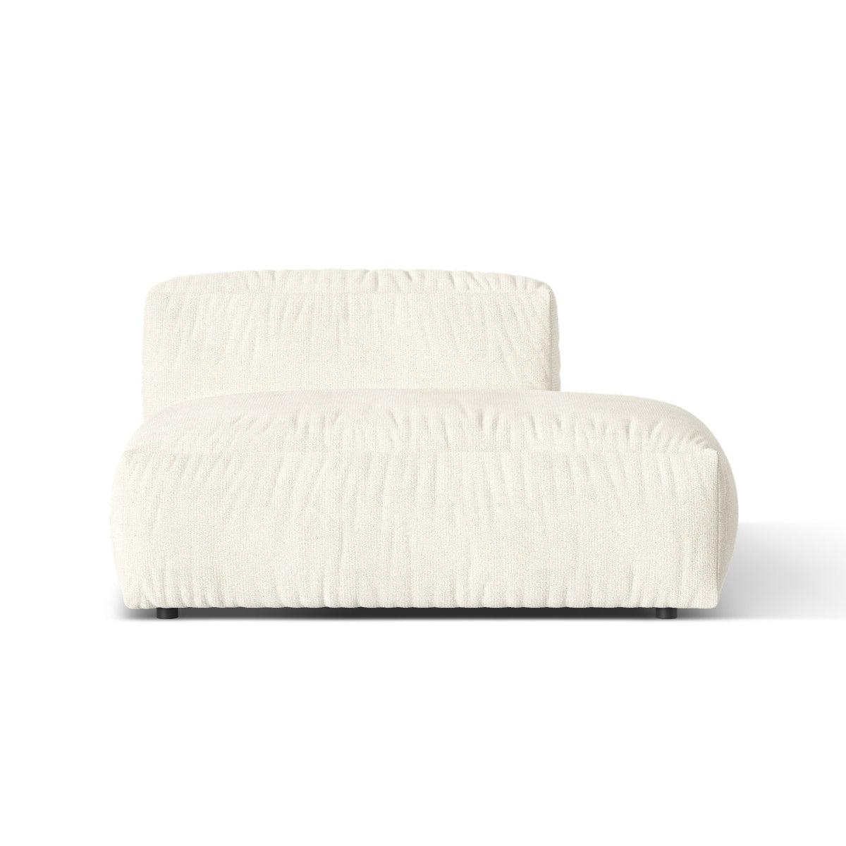 Sofa z otomaną prawostronną MARTINA ecru boucle – Micadoni