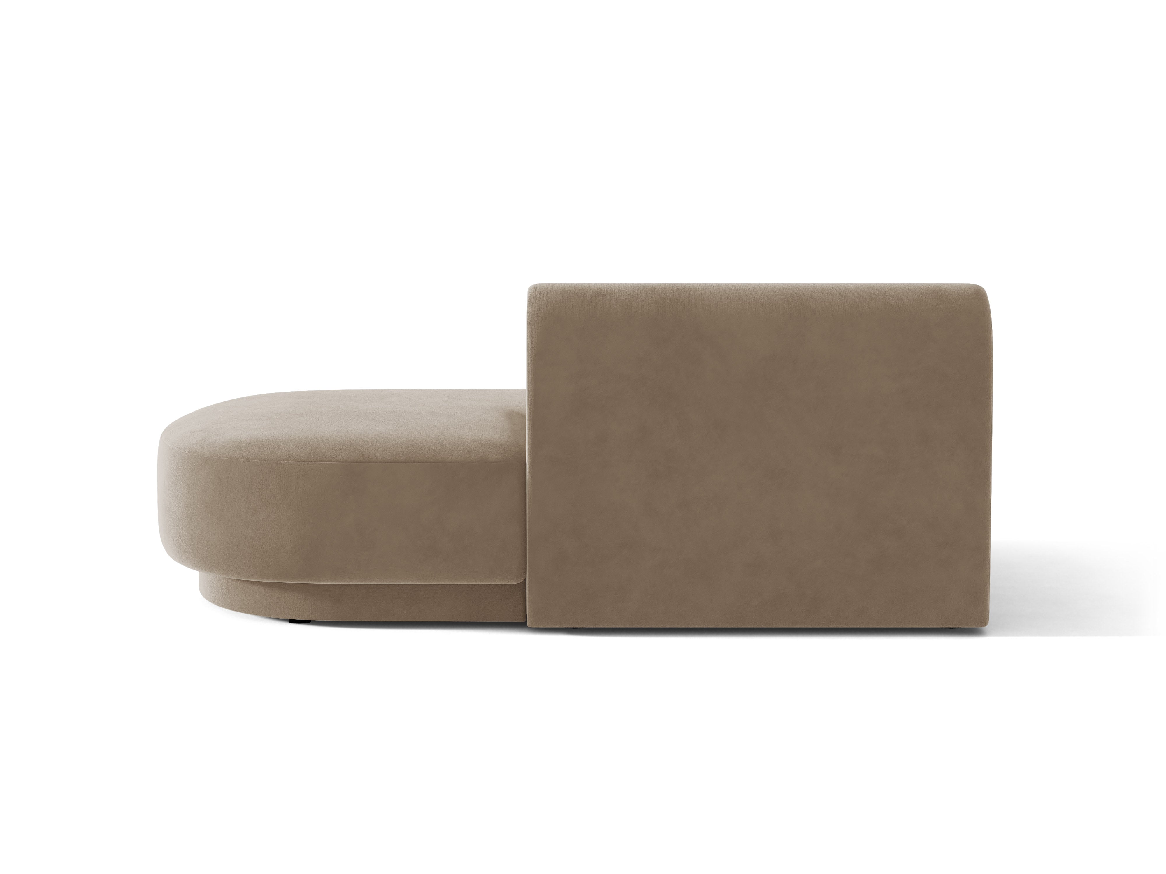 2-sitziger Samt-Sessel rechts MILEY cappuccino