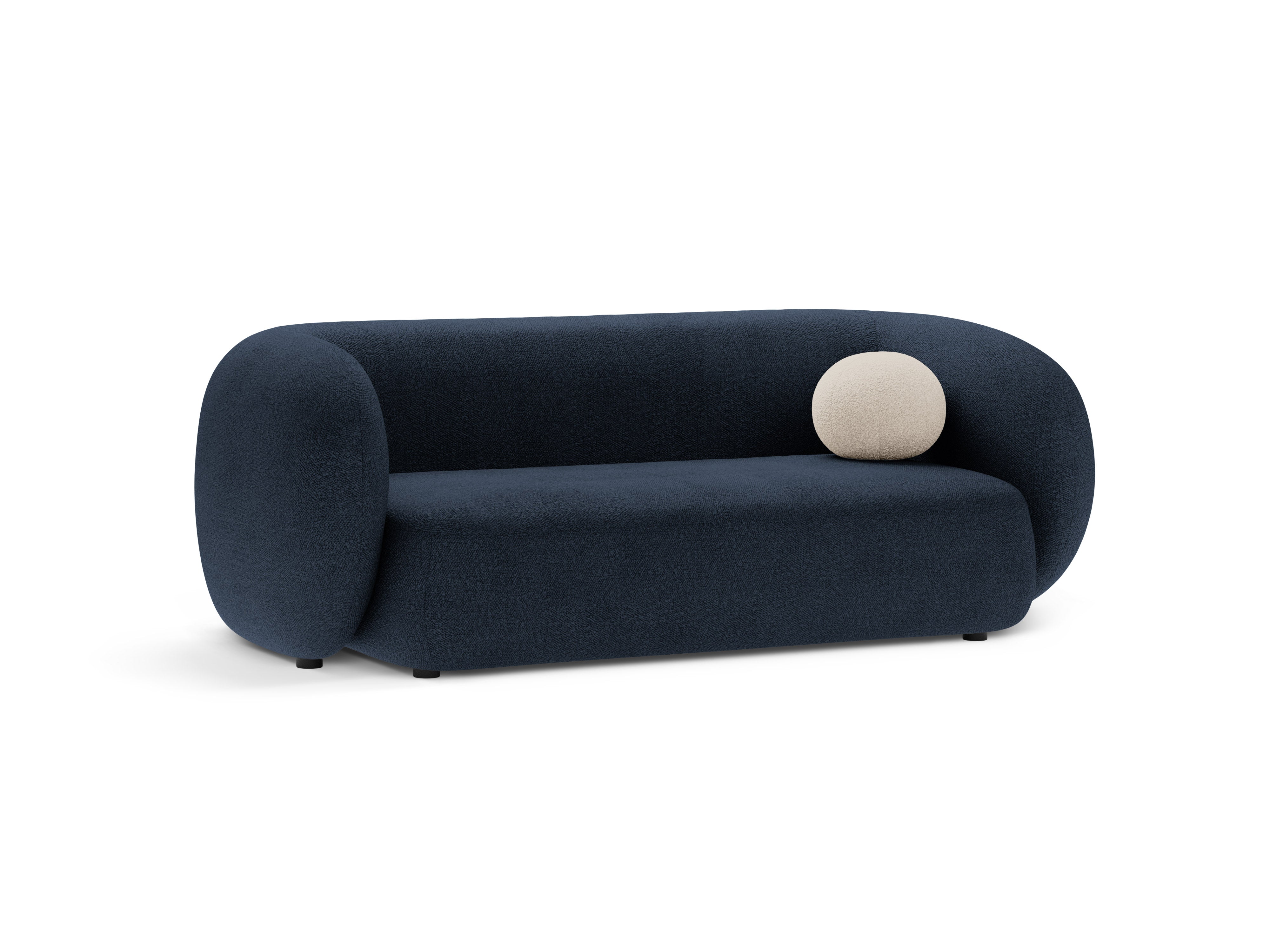 Sofa 2-sitzig KATE marineblau Boucle