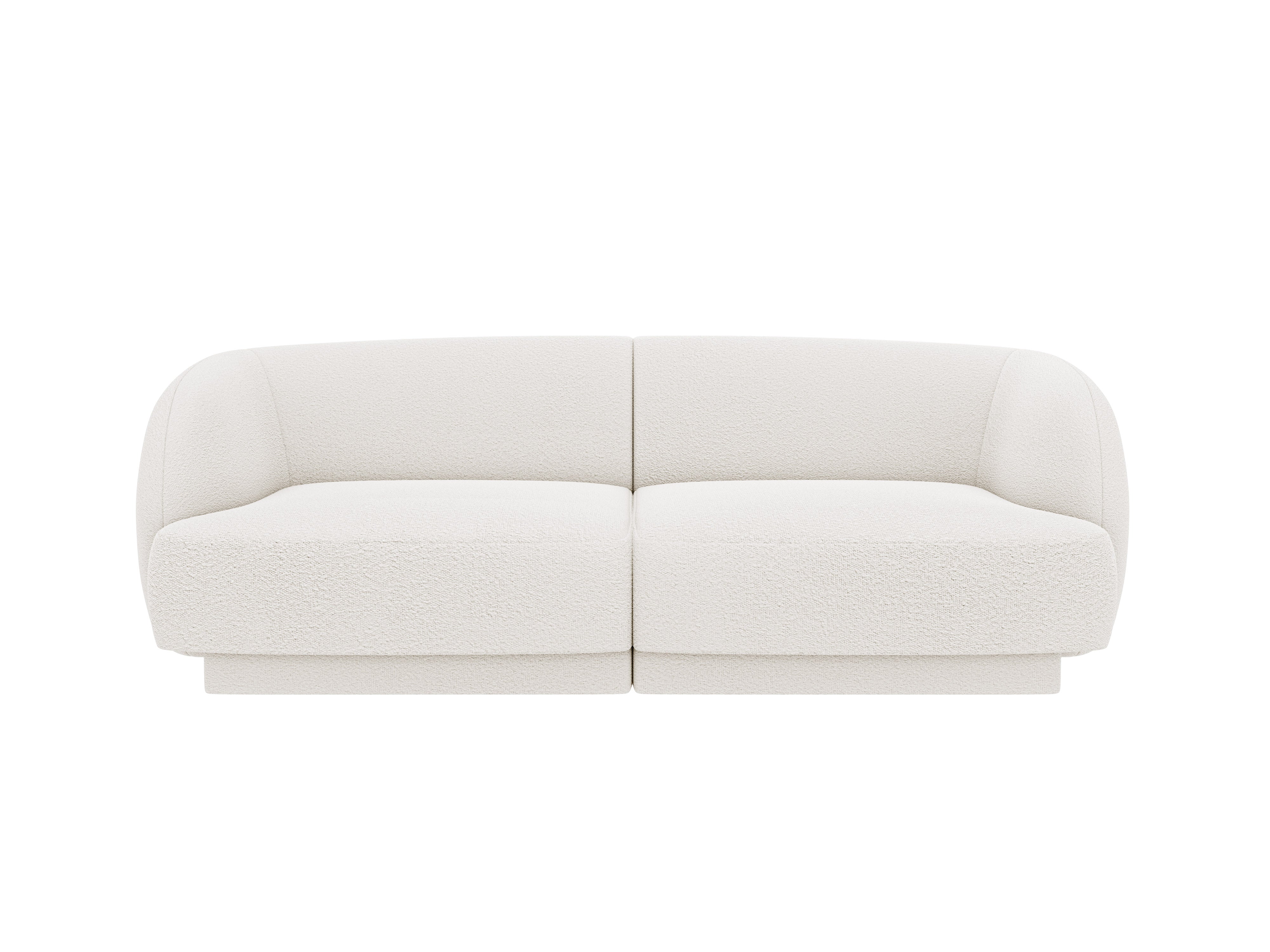 2-seater Sofa MILEY white boucle