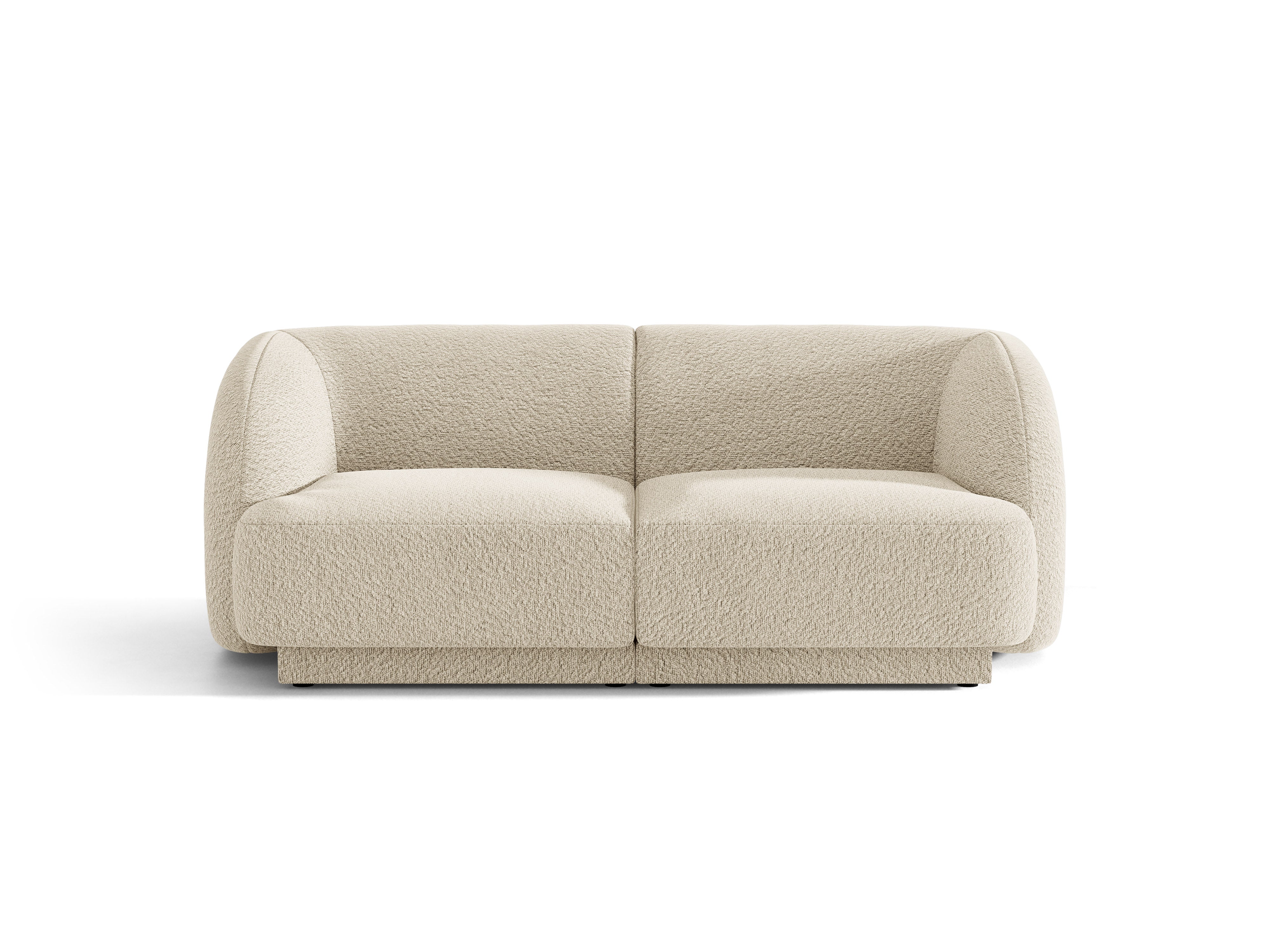 Sofa 2-sitzig MILEY beige Boucle