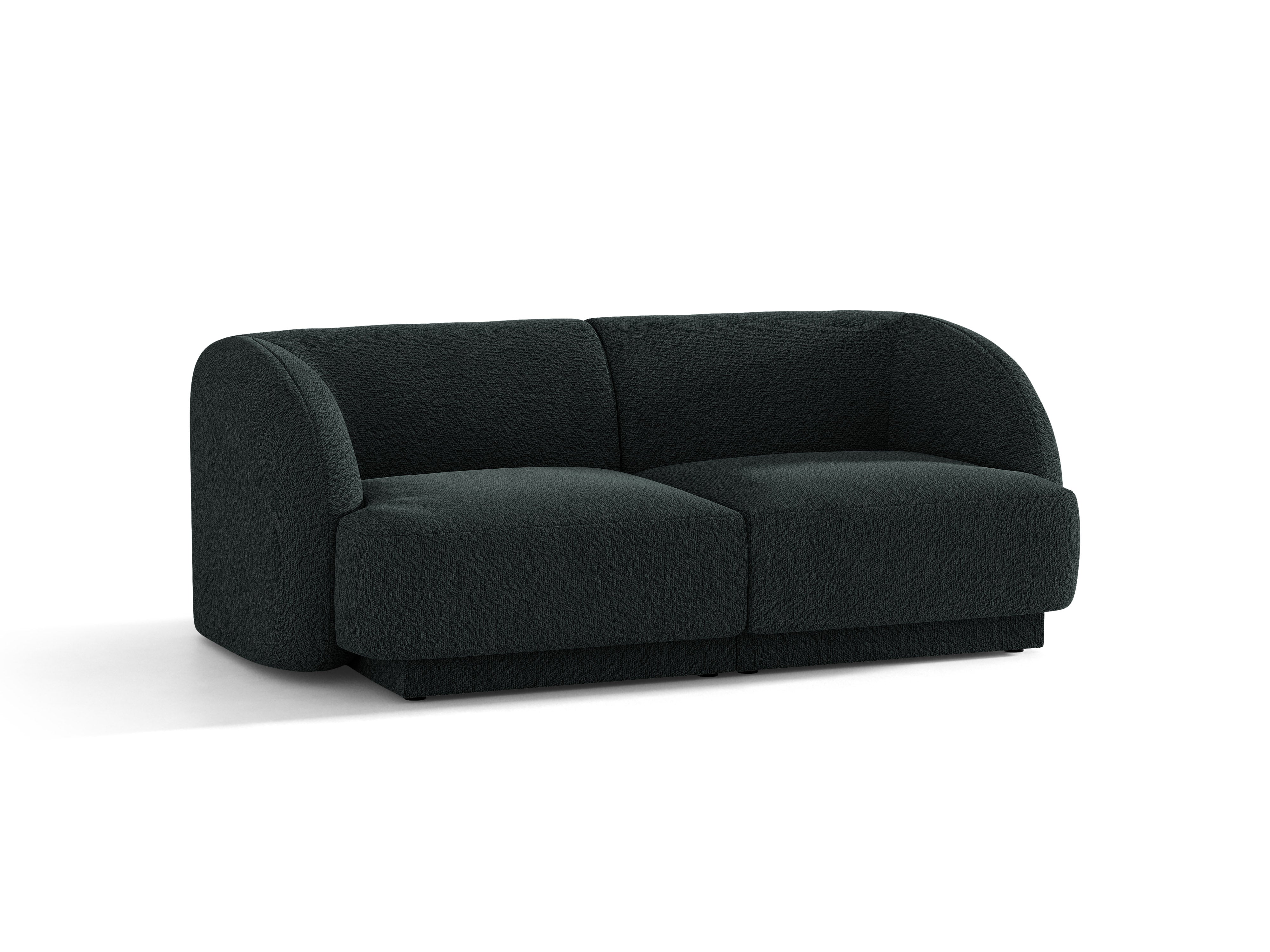 Sofa 2-sitzig MILEY schwarz Boucle