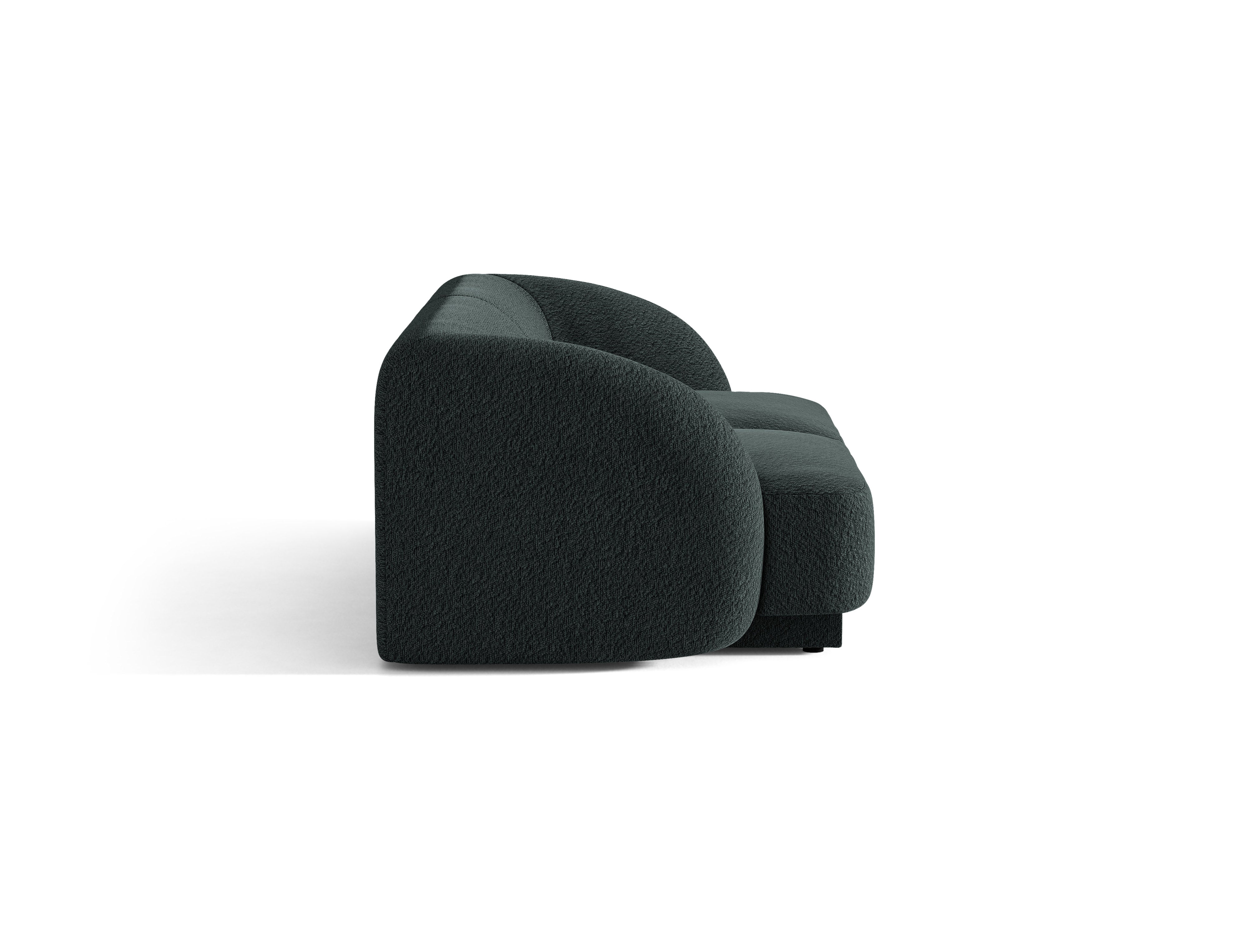 Sofa 2-sitzig MILEY schwarz Boucle