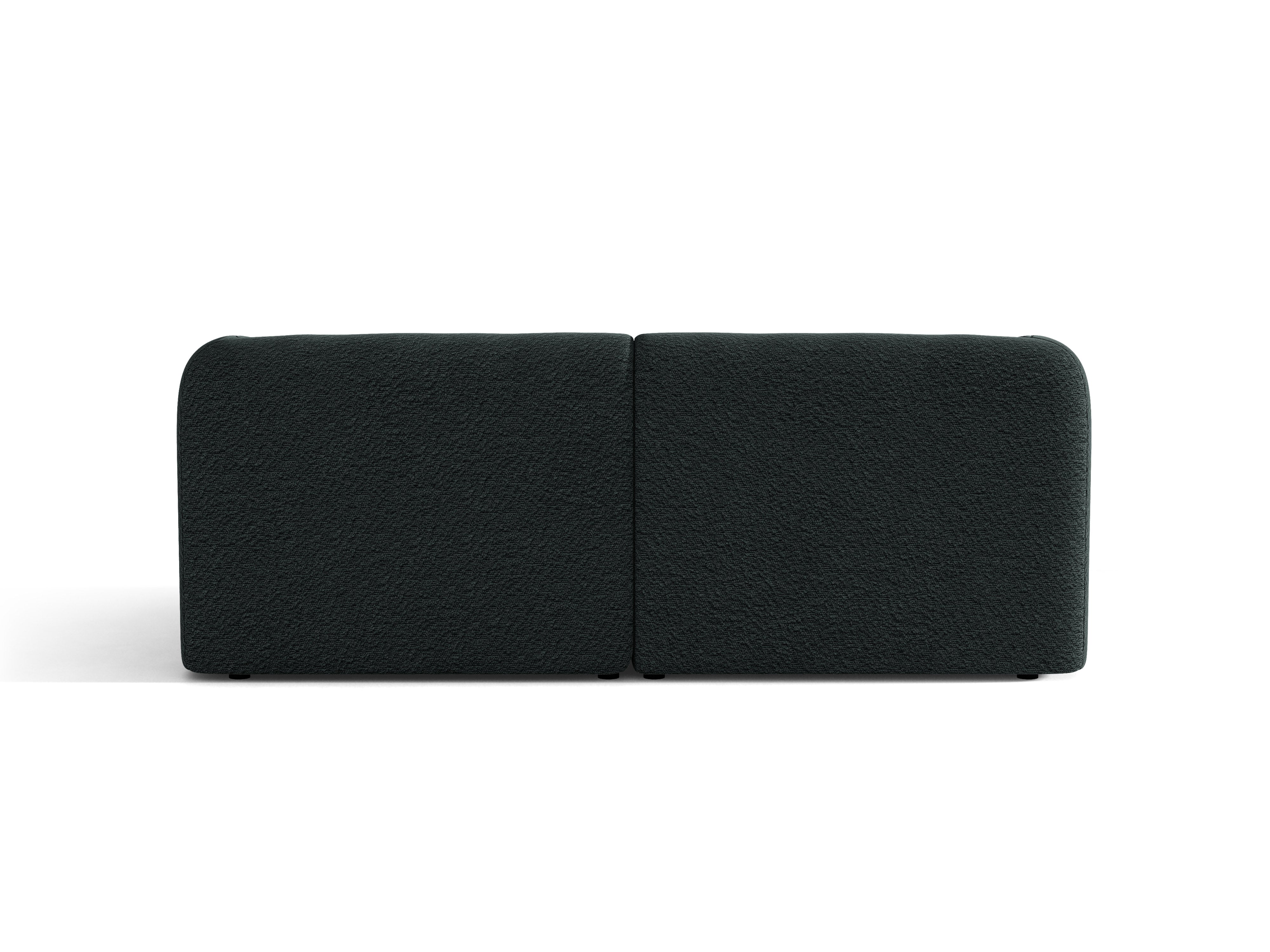 Sofa 2-sitzig MILEY schwarz Boucle