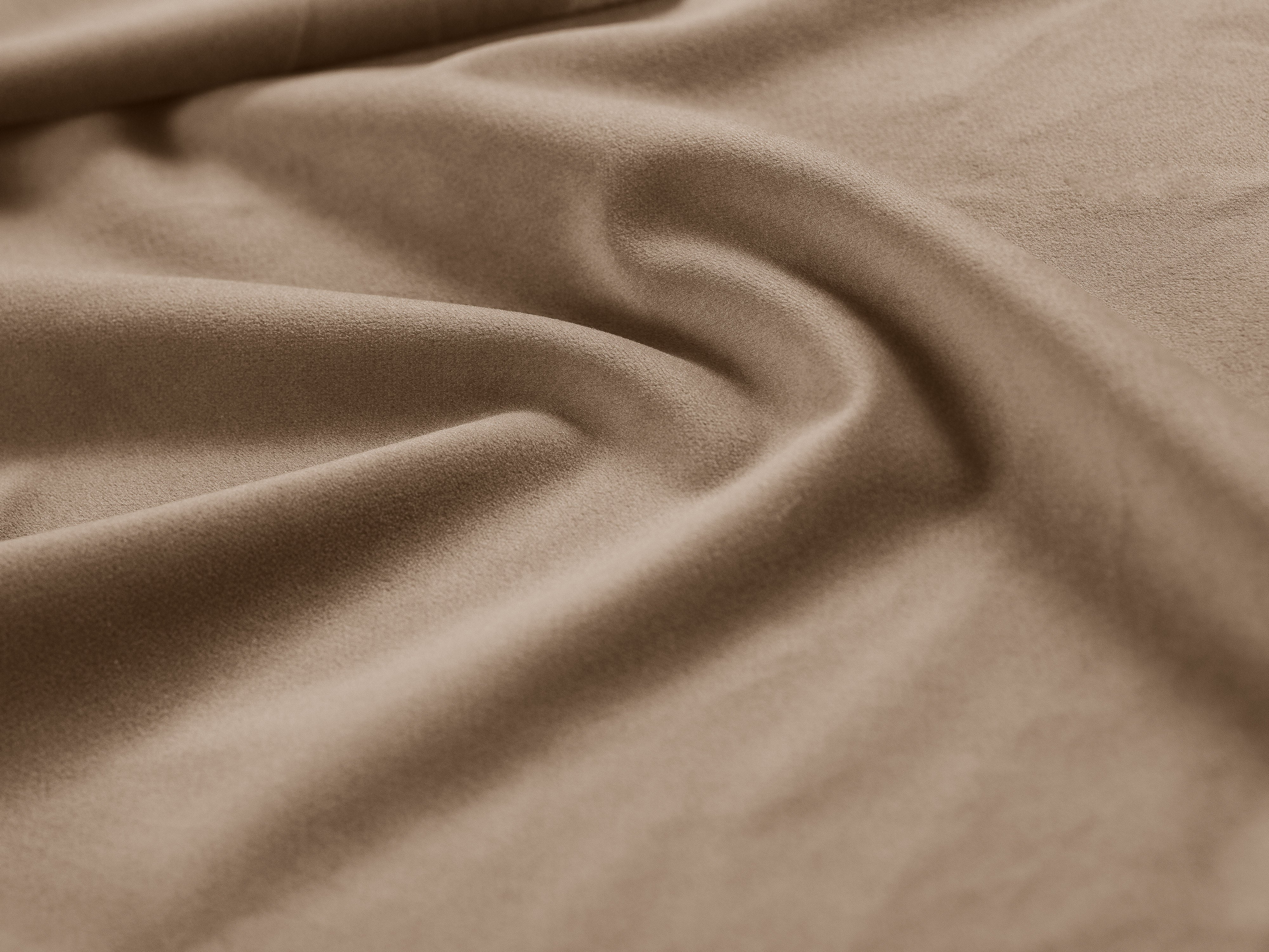 Sofa für 2 Personen aus Samt GEORGIA in Beige