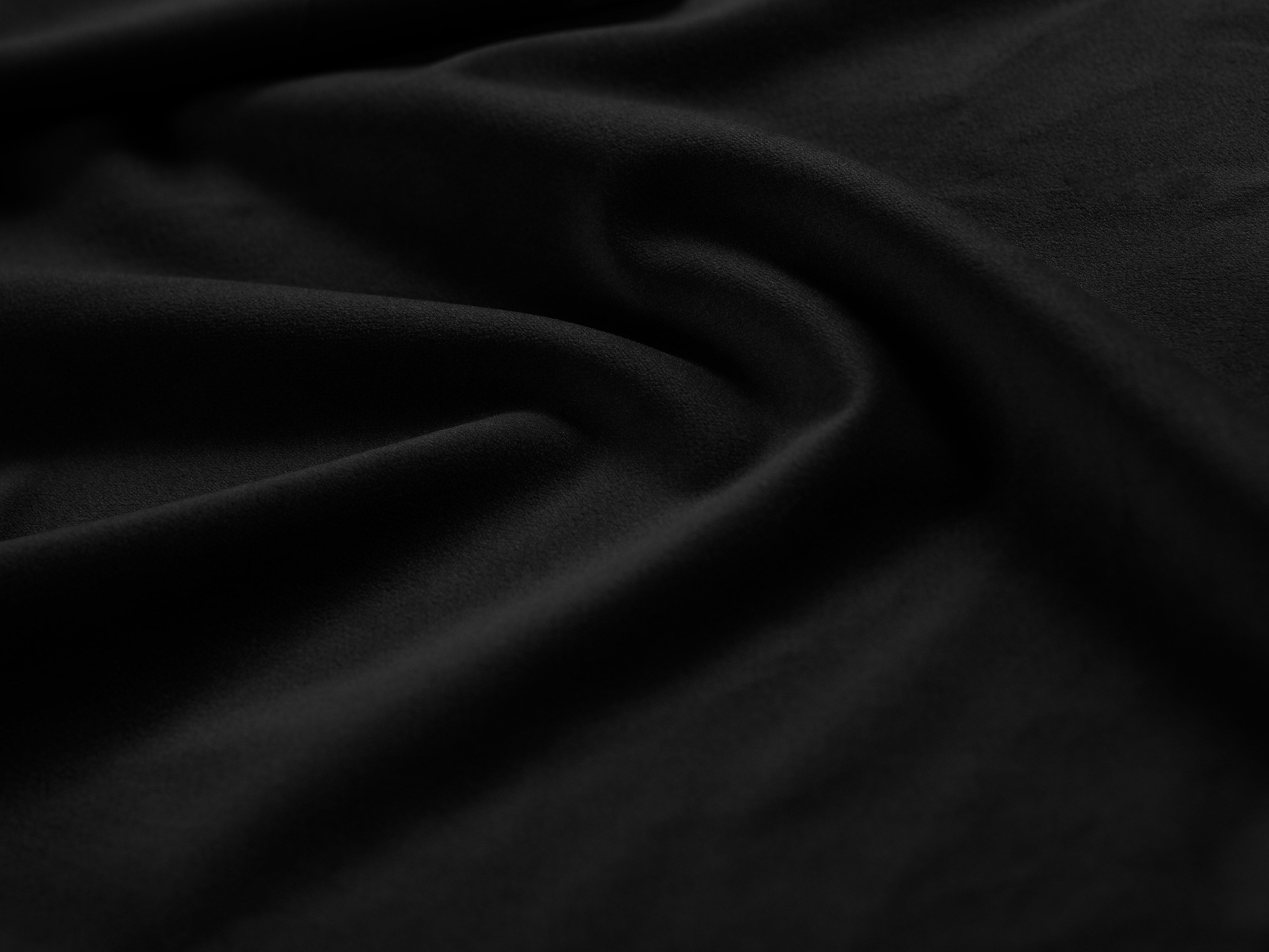 Sofa für 2 Personen aus Samt GEORGIA in Schwarz
