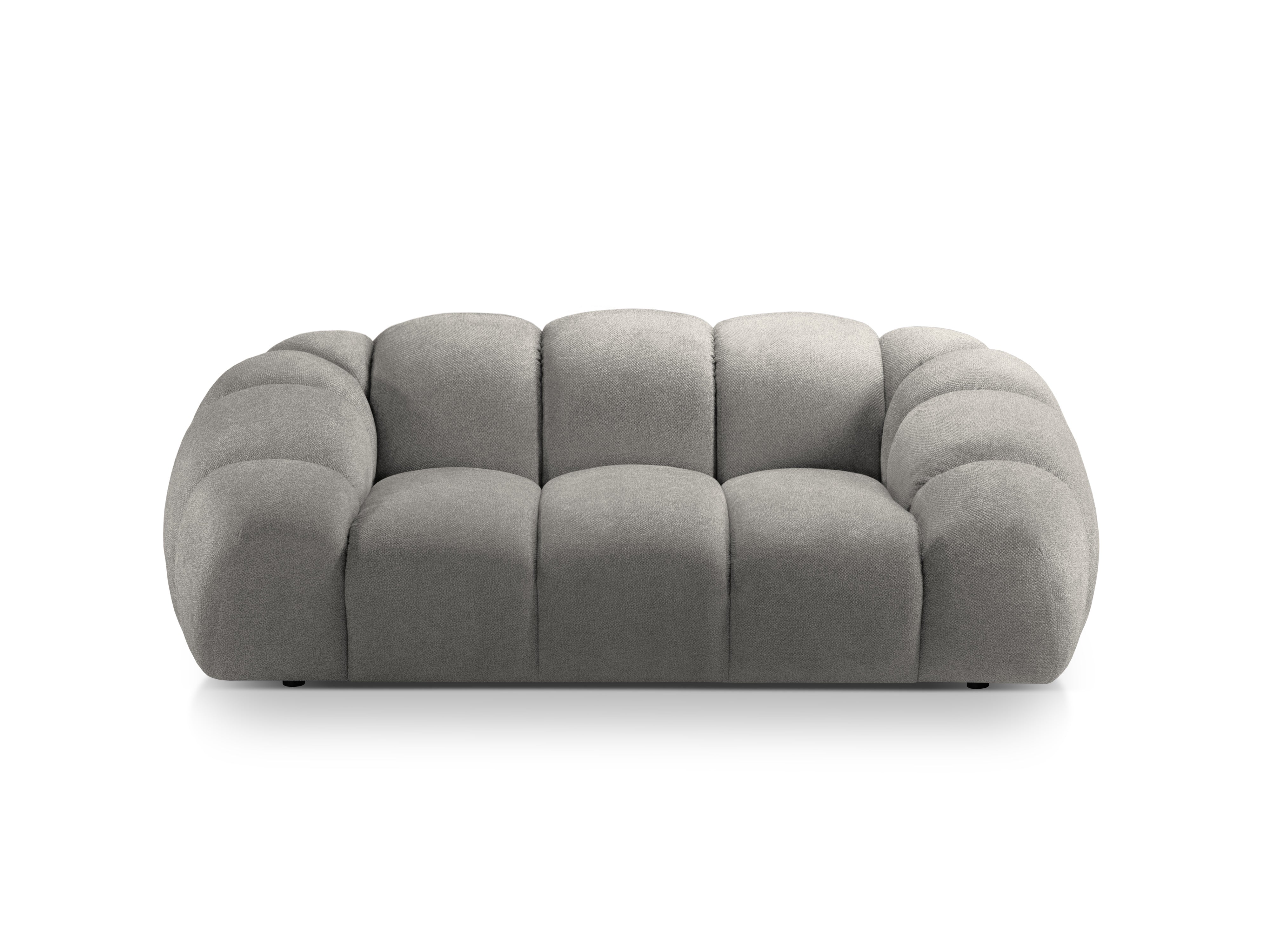 2-seater Sofa DIANA light gray chenille