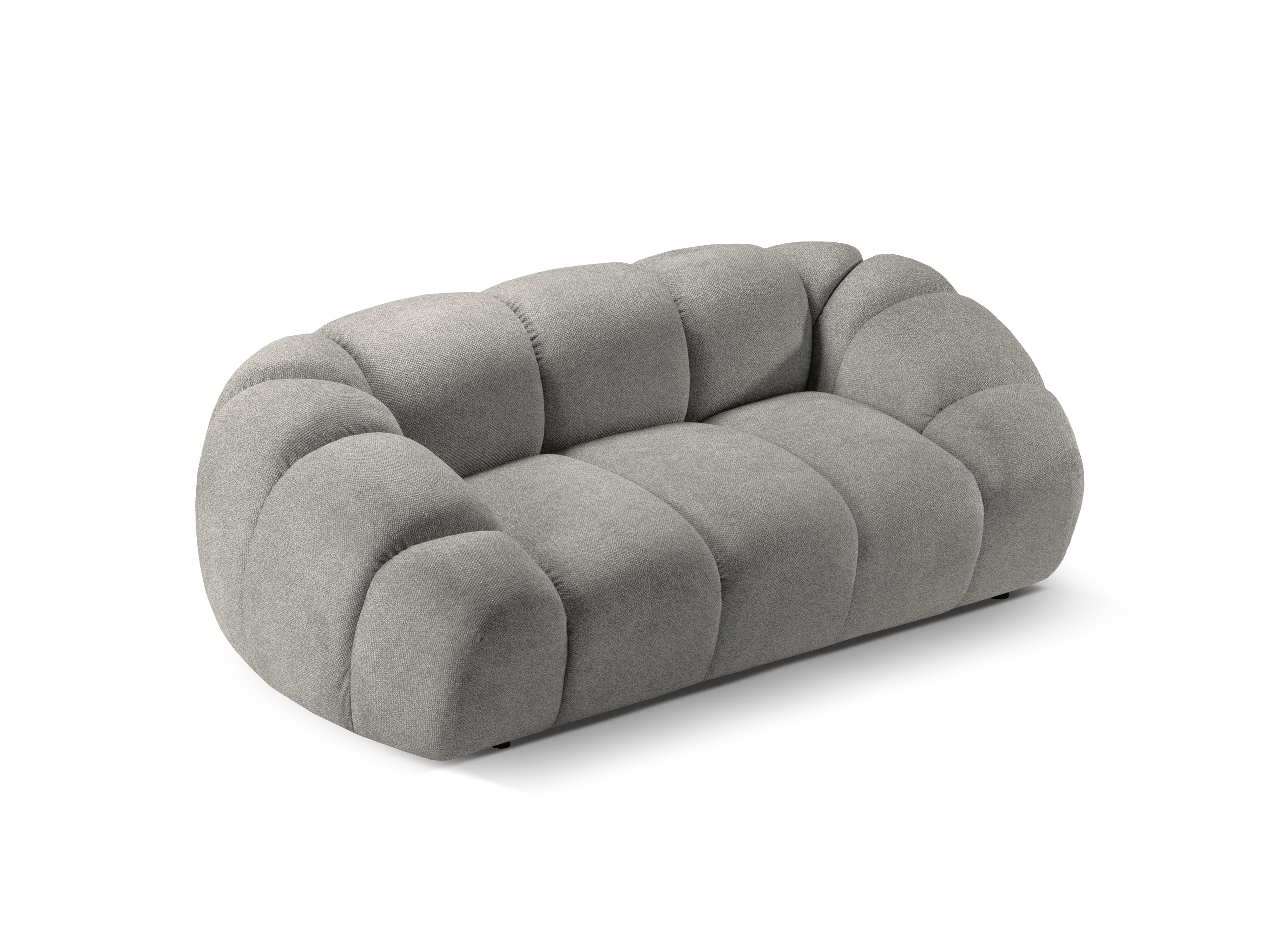 2-seater Sofa DIANA light gray chenille
