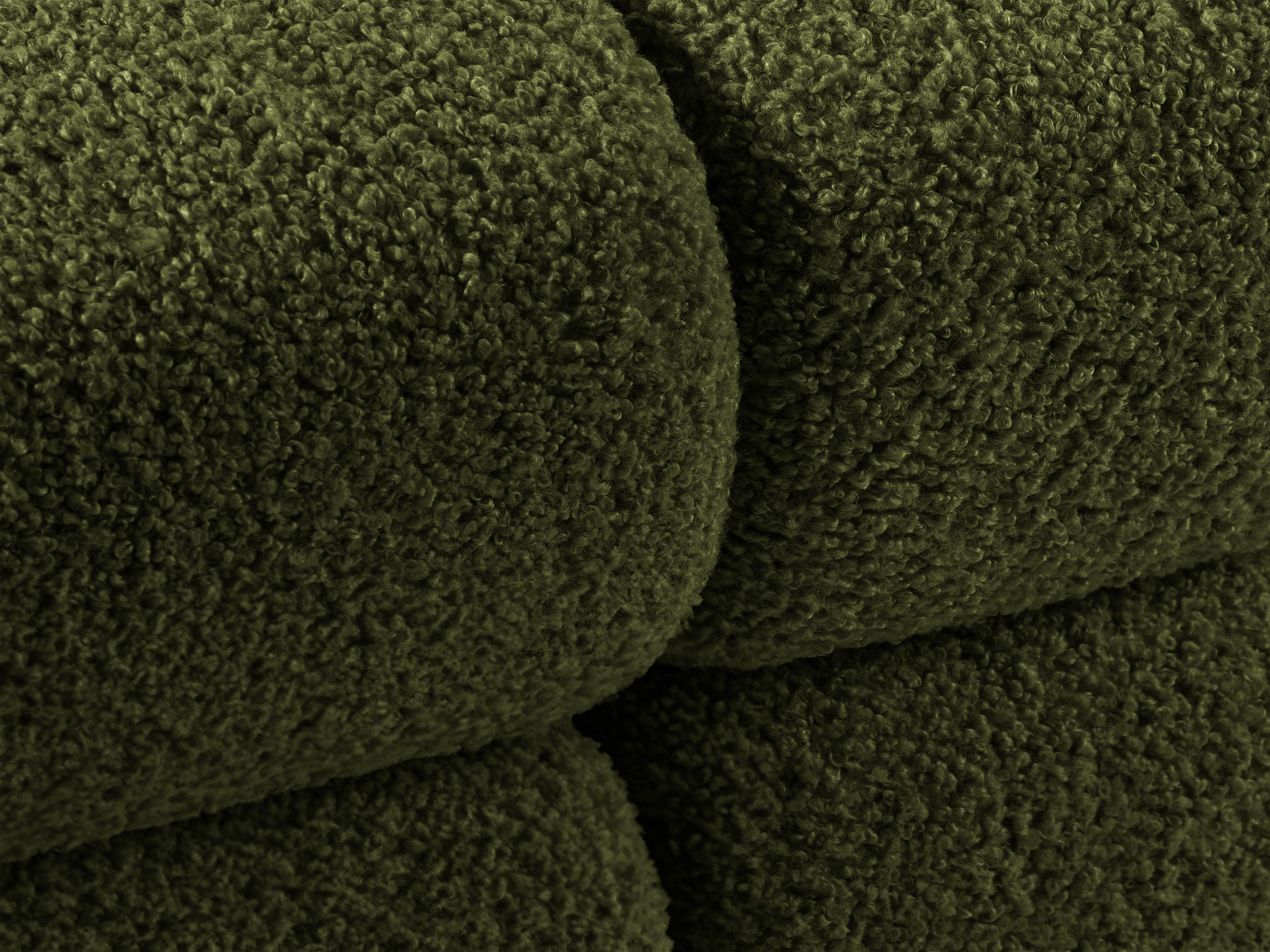 Modulares 2-Sitzer-Sofa BELLIS in grünem Boucle