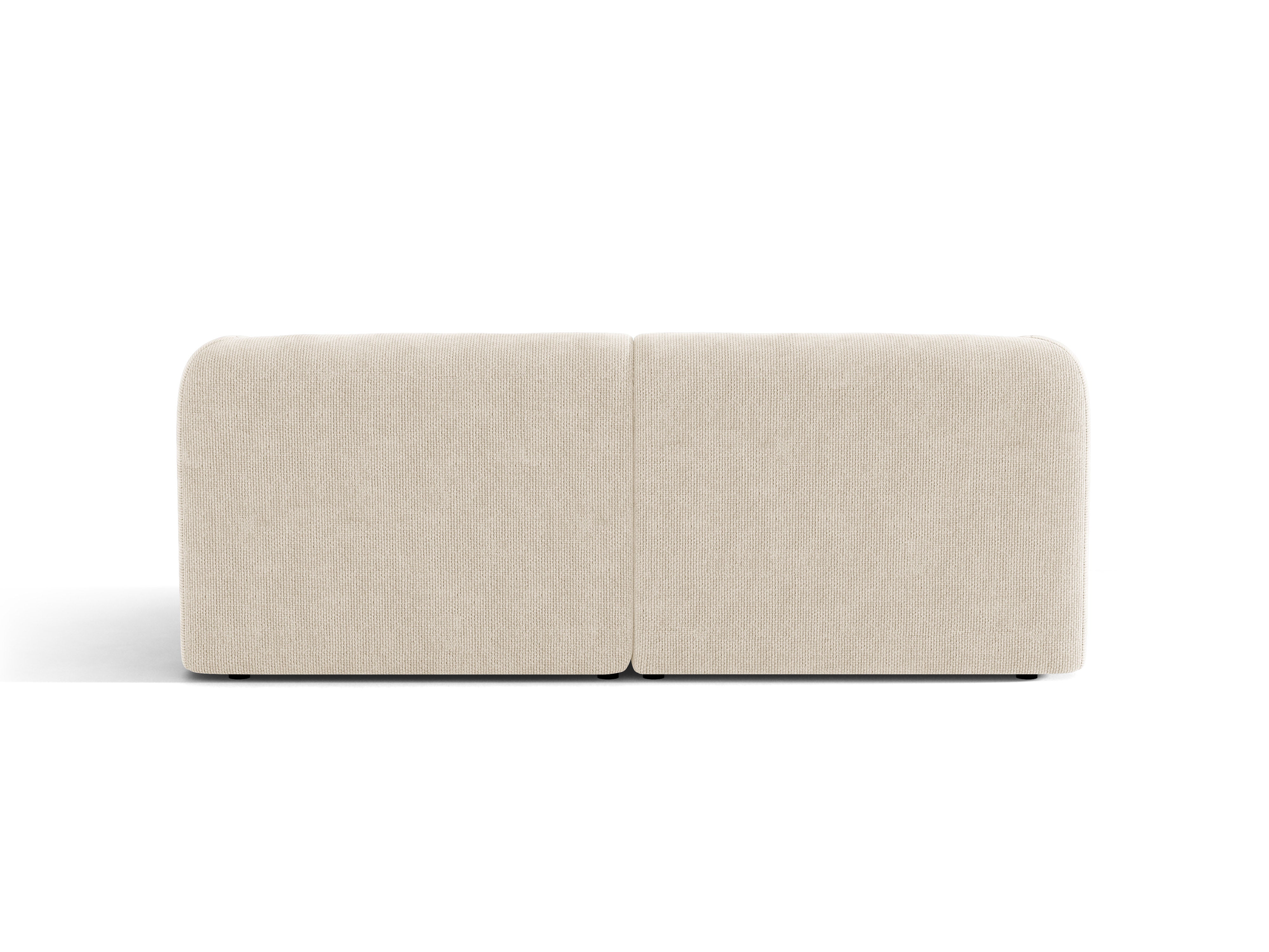Sofa 2-sitzig MILEY Elfenbein Chenille