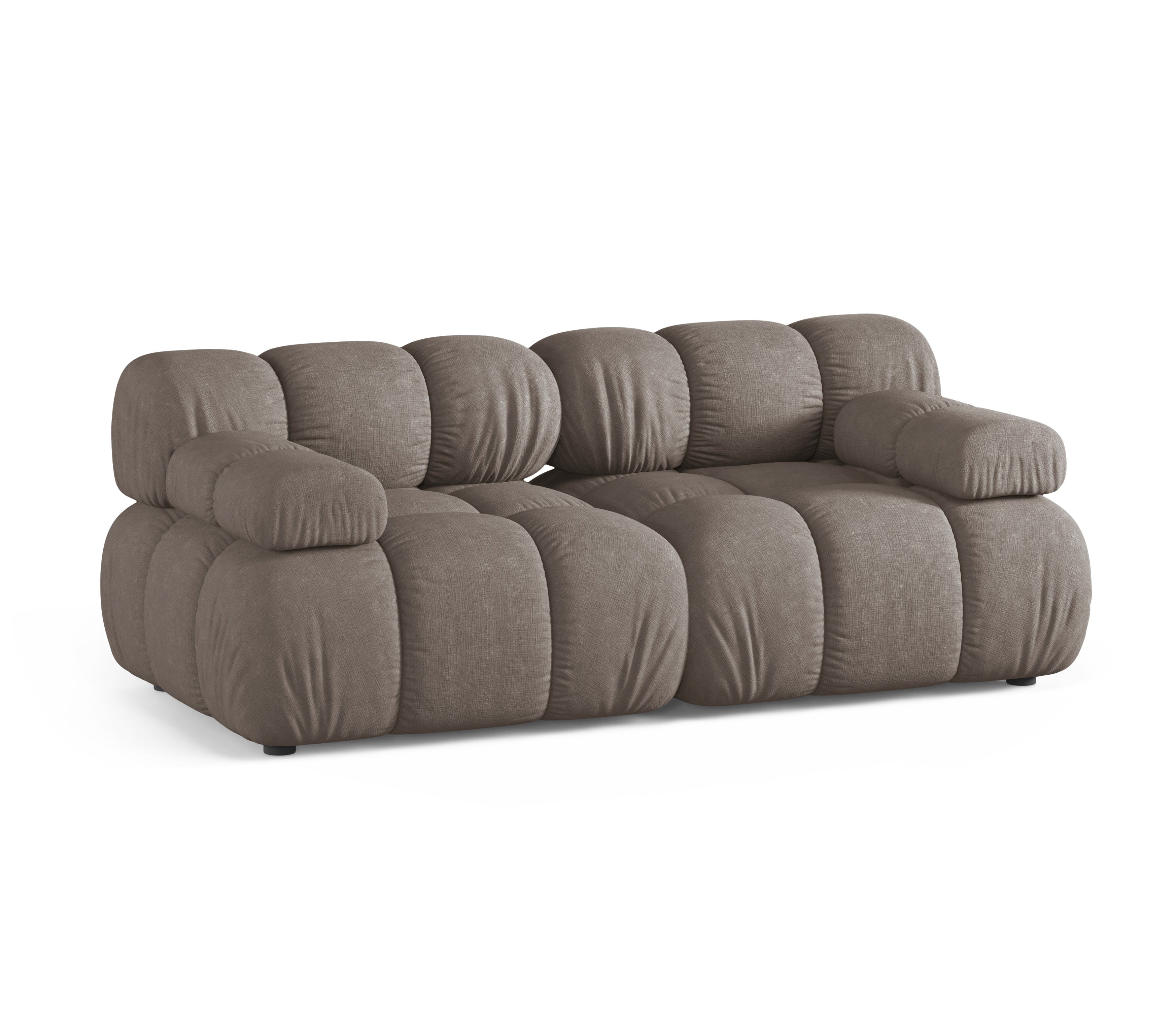 Modulares 2-Sitzer Sofa BELLIS in Cappuccino