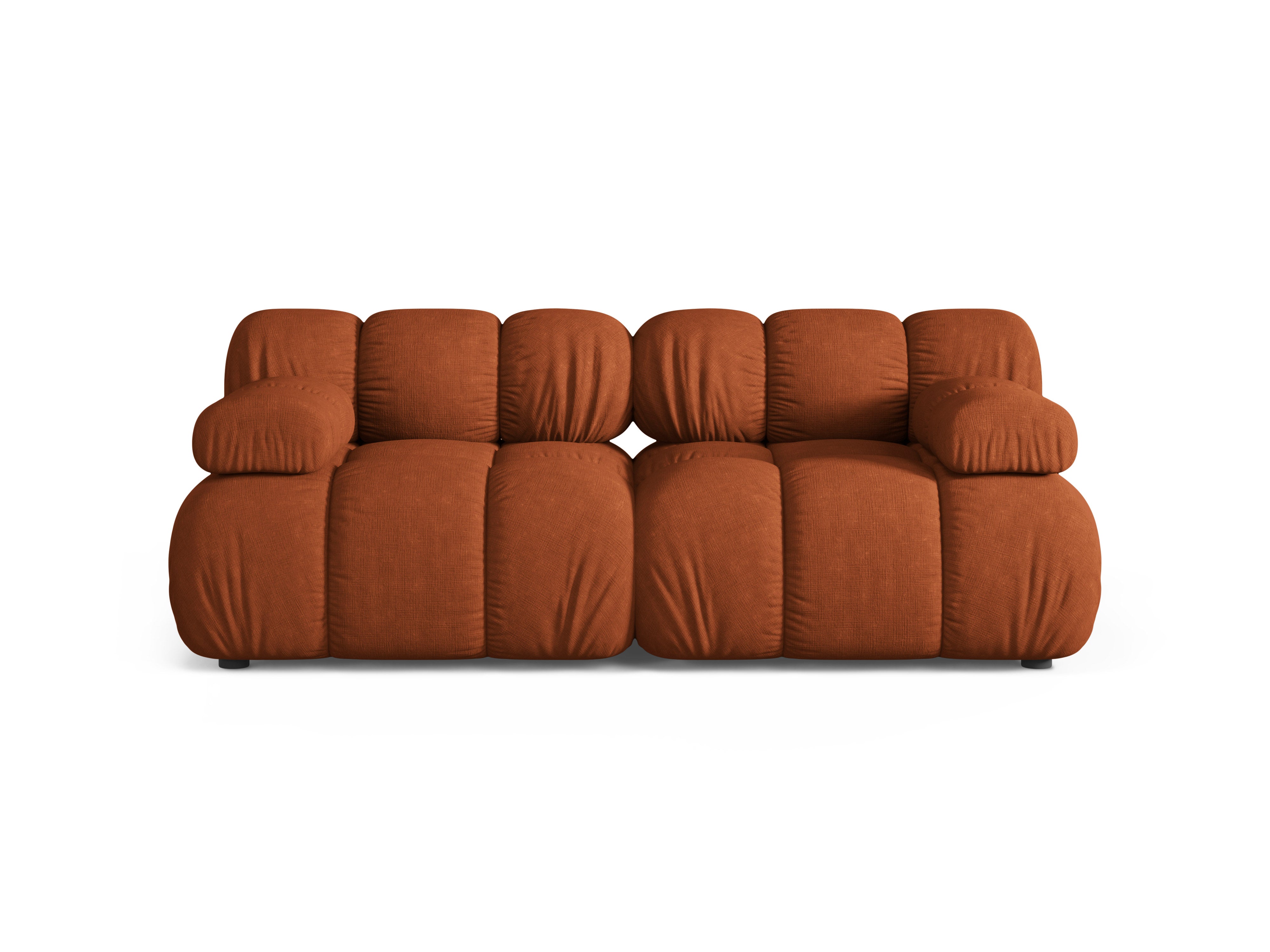 Modulares 2-Sitzer-Sofa BELLIS in Ziegelrot