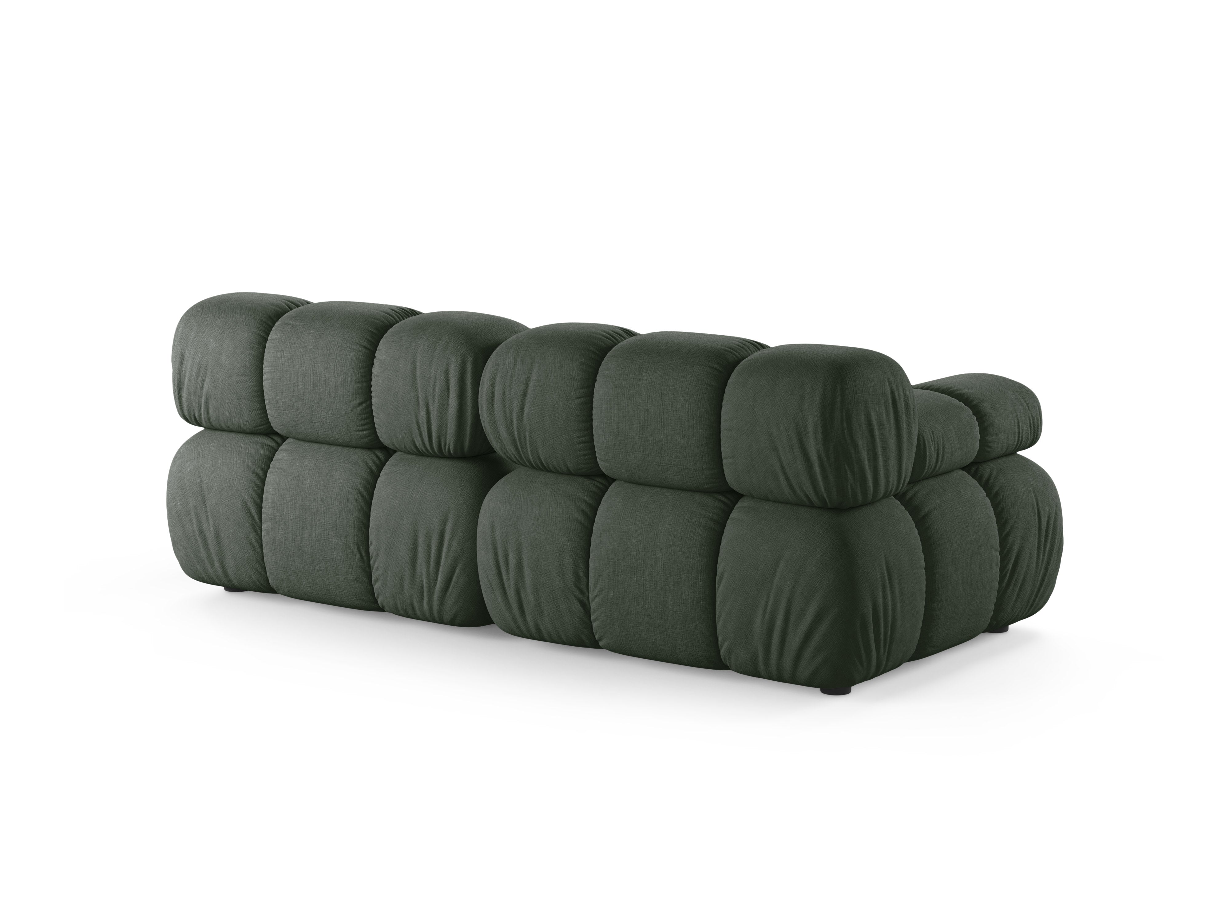 Modulares 2-Sitzer Sofa BELLIS in Dunkelgrün