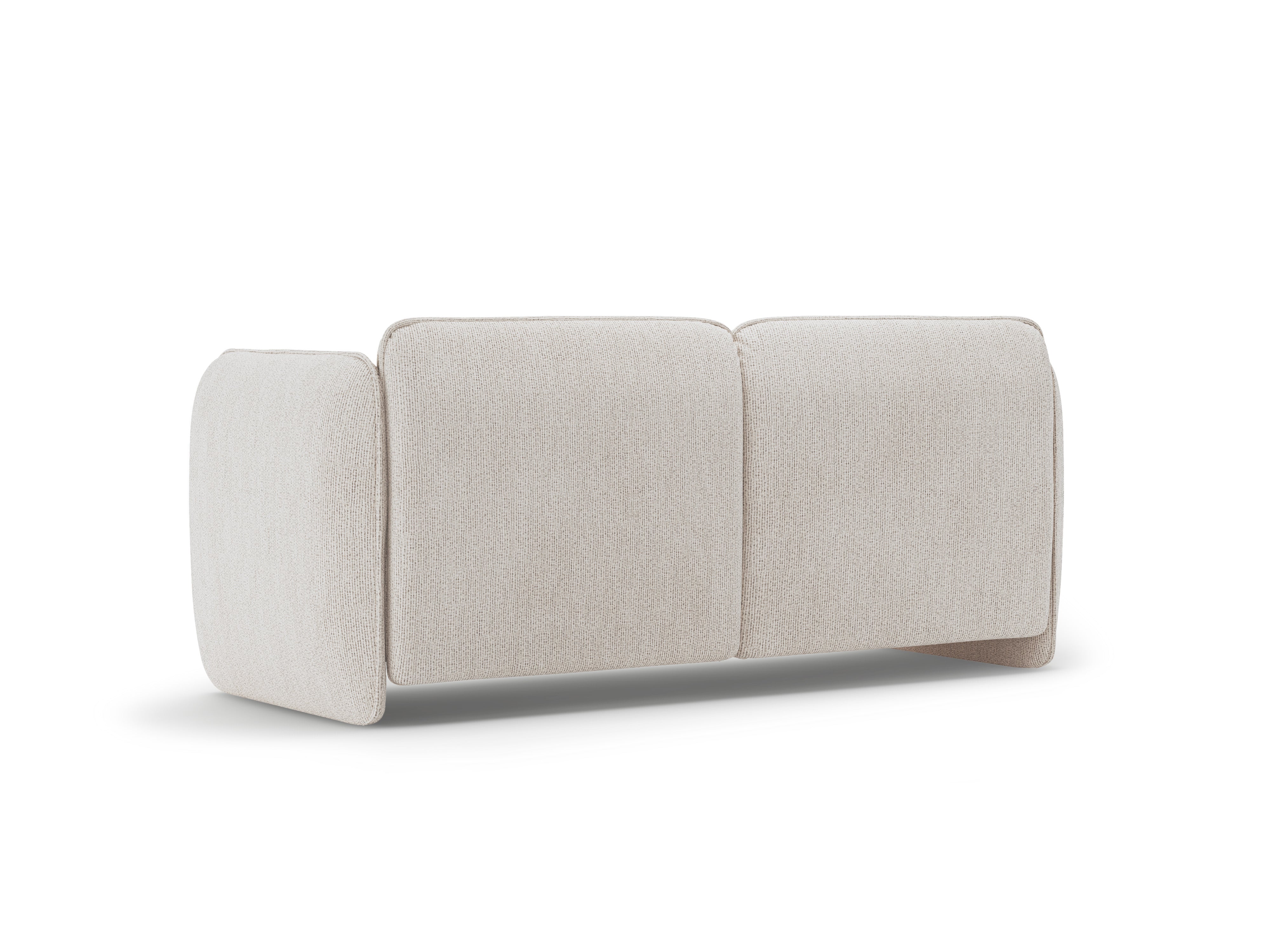 Sofa für 2 Personen GEORGIA in beigem Chenille