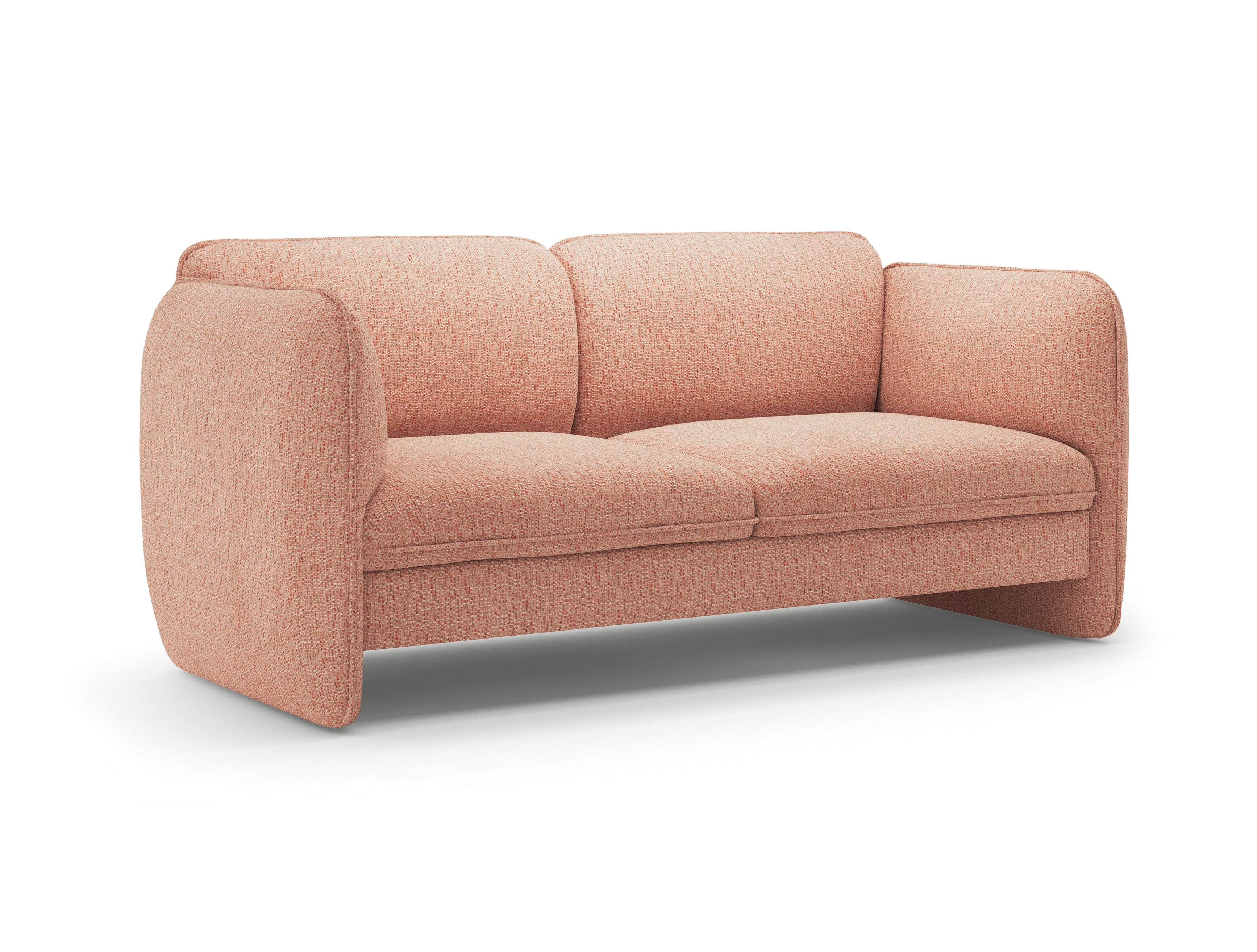 Sofa für 2 Personen GEORGIA in rosa Chenille