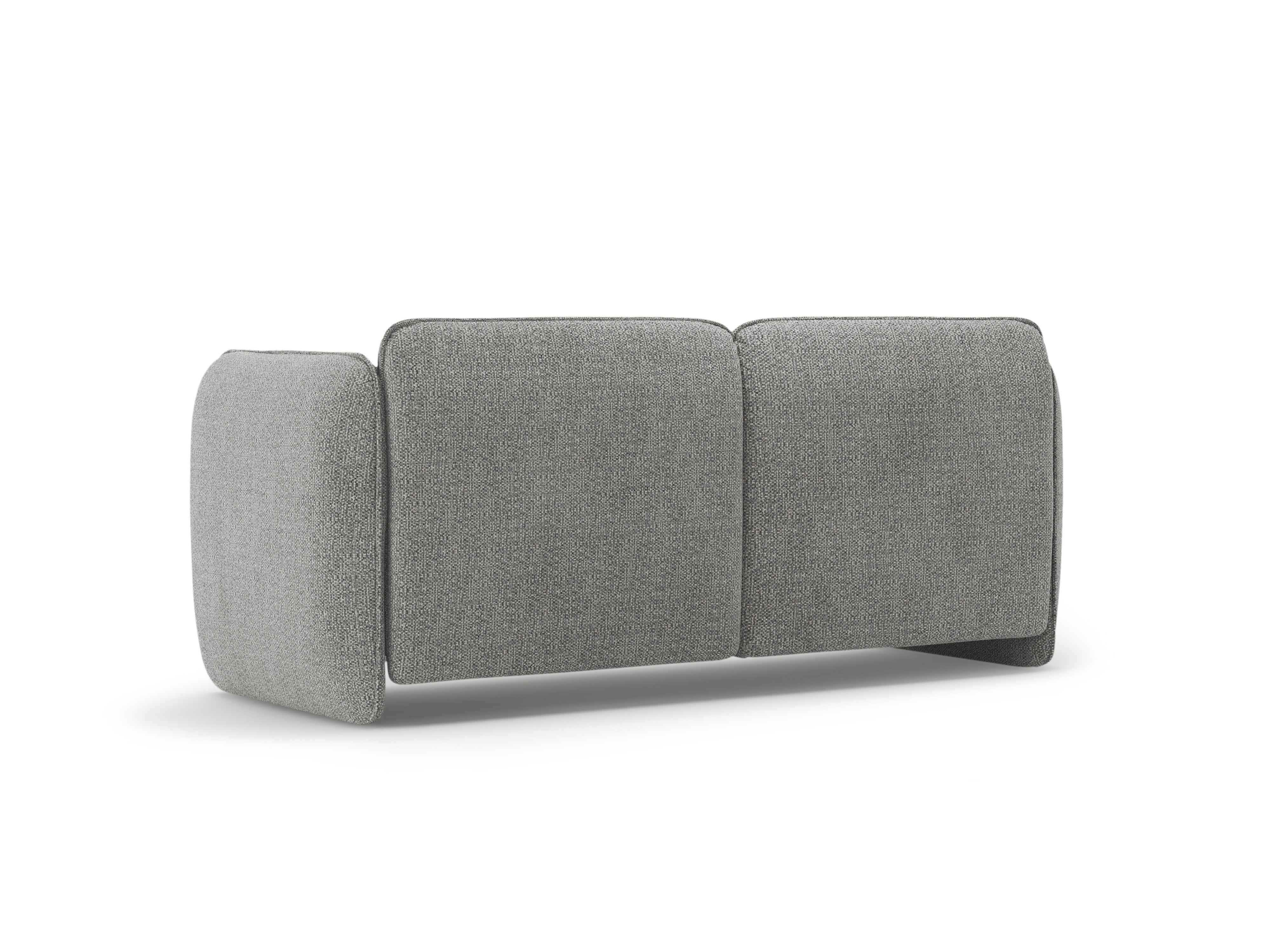 Sofa für 2 Personen GEORGIA in grauem Chenille