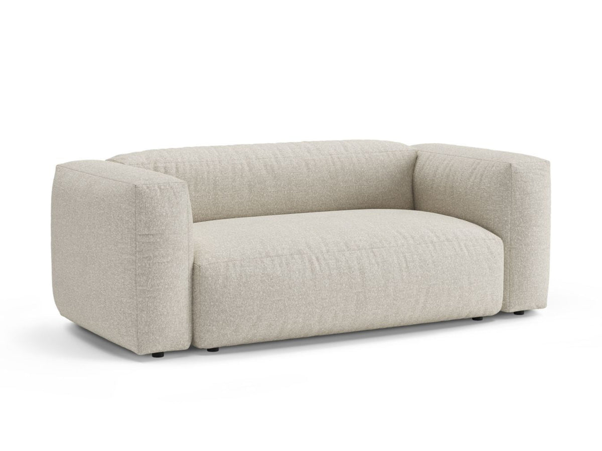 Sofa 2-osobowa MARTINA beżowy boucle – ujęcie boczne