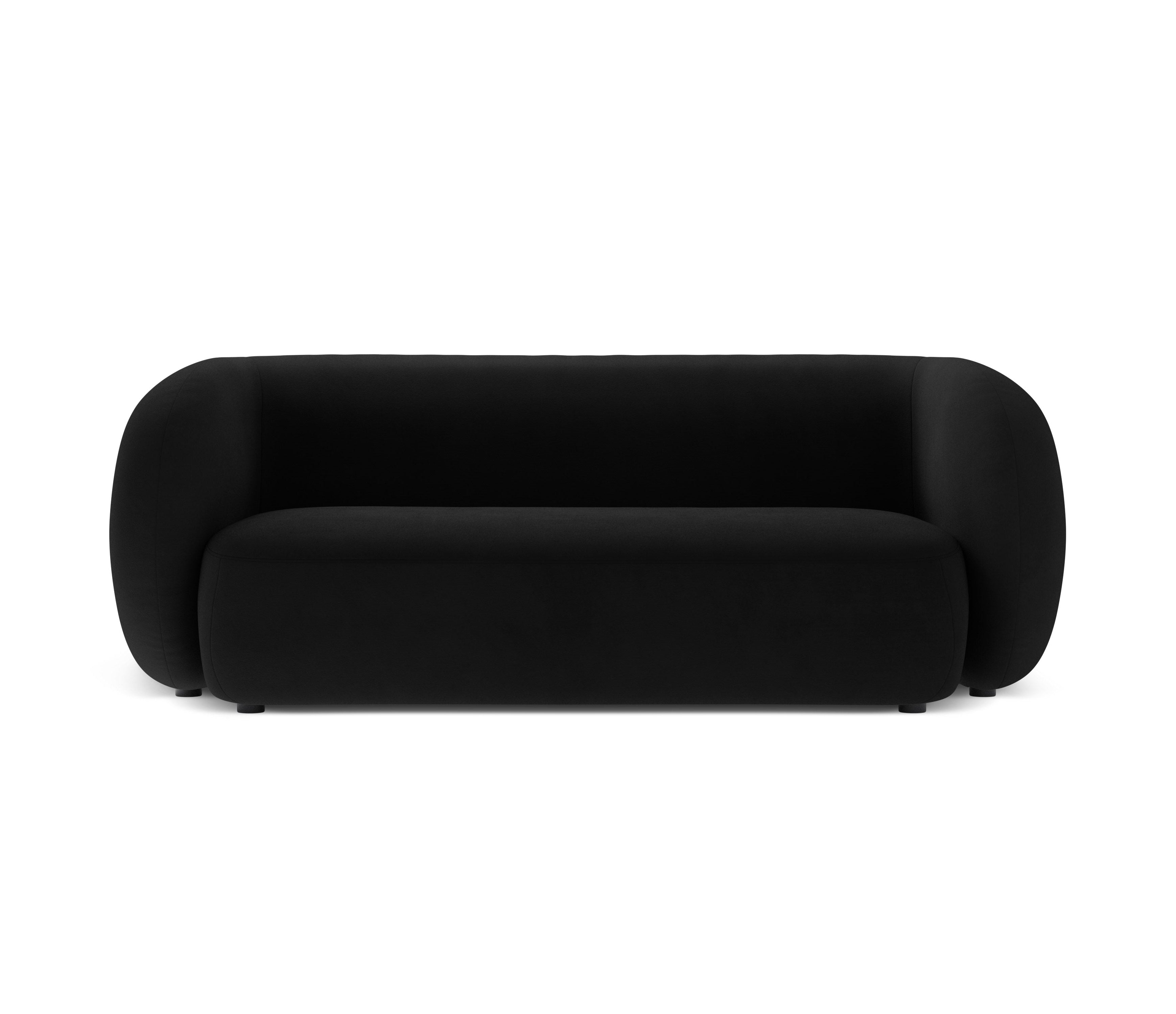 Sofa aus Samt für 2 Personen KATE in Schwarz